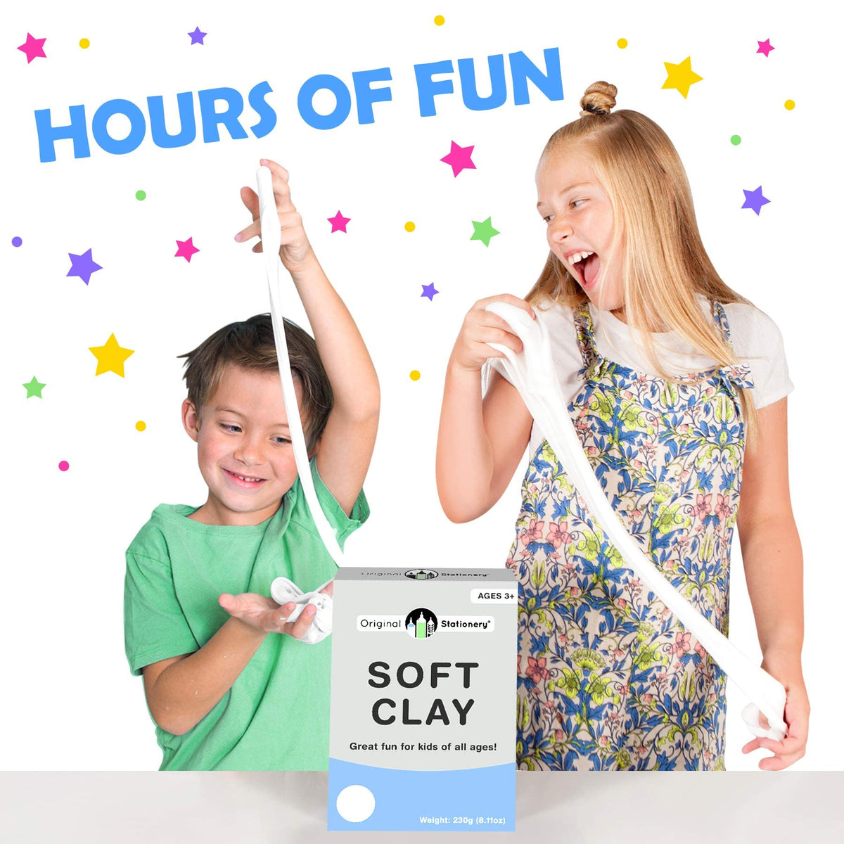 Original Stationery Soft Clay for Slime – 230 g White Foam Clay Add-in with Butter Texture