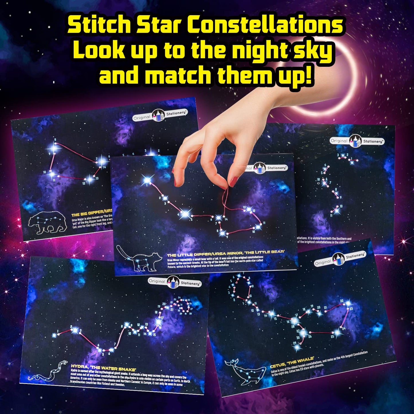 Original Stationery Space Science Kit – Solar System & Rocket Craft for Kids 6-14
