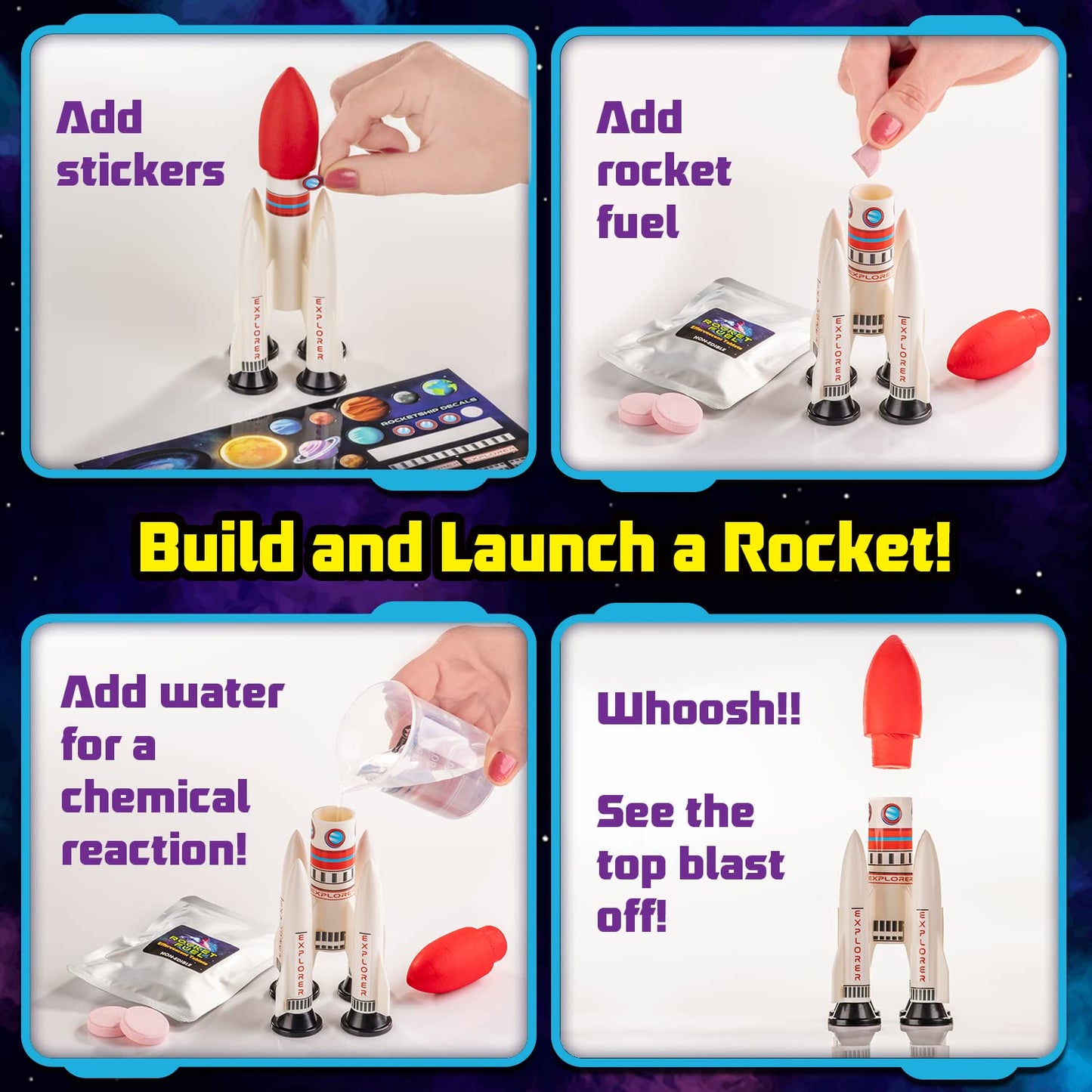 Original Stationery Space Science Kit – Solar System & Rocket Craft for Kids 6-14