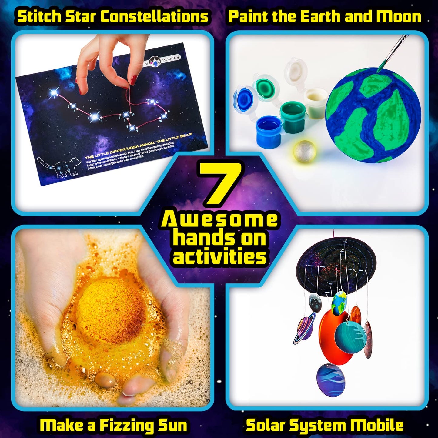 Original Stationery Space Science Kit – Solar System & Rocket Craft for Kids 6-14