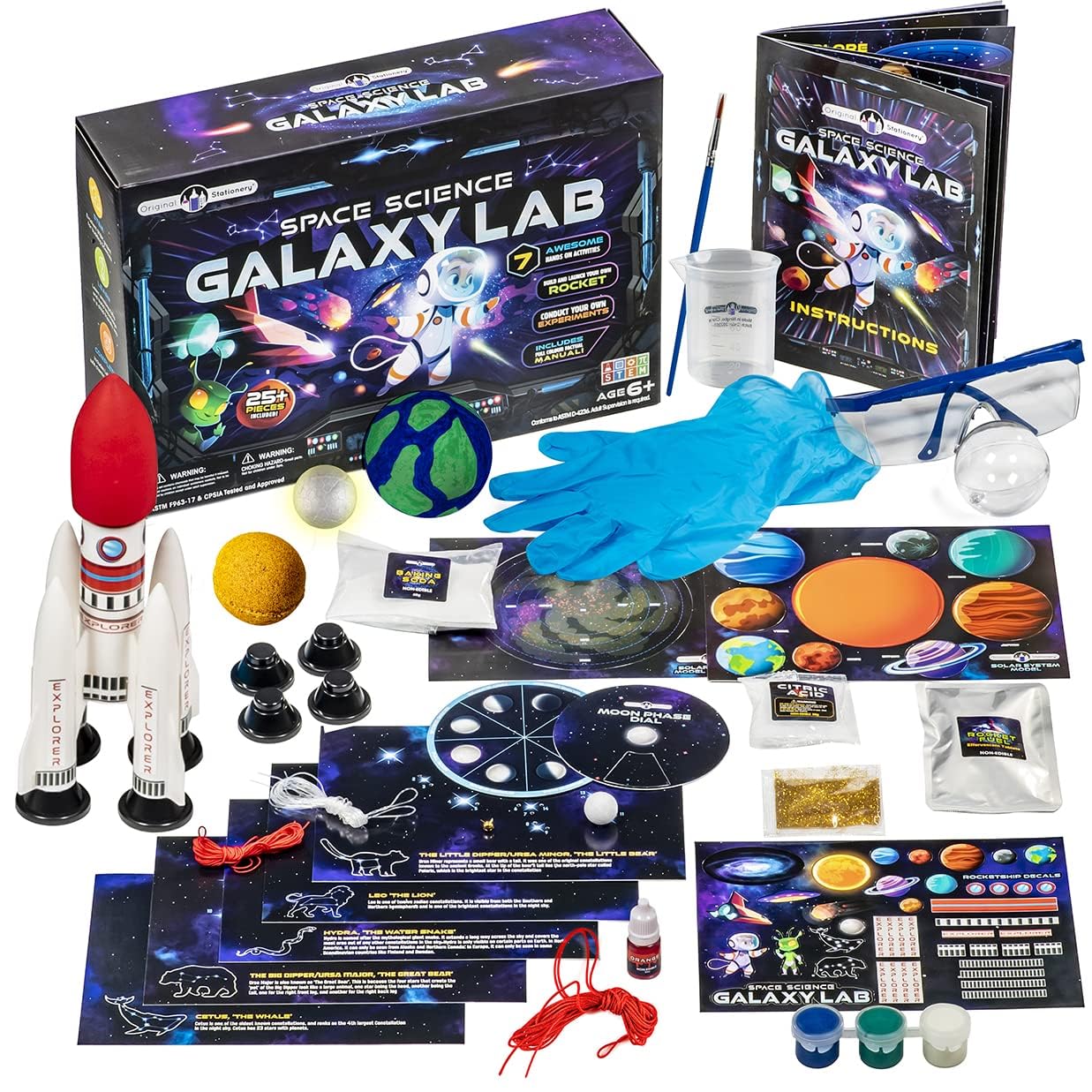 Original Stationery Space Science Kit – Solar System & Rocket Craft for Kids 6-14
