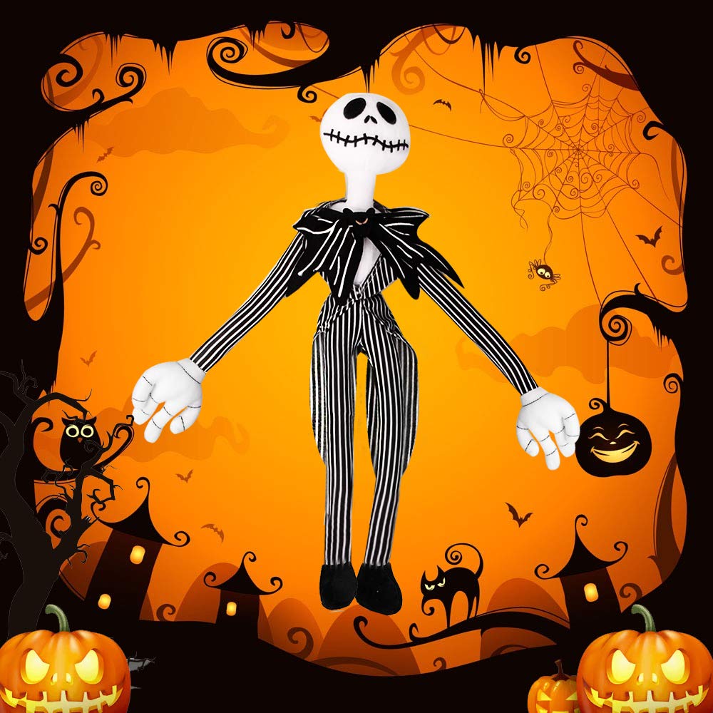 Originalidad Nightmare Before Christmas Jack Skellington Plush Doll – 20-Inch Pumpkin King