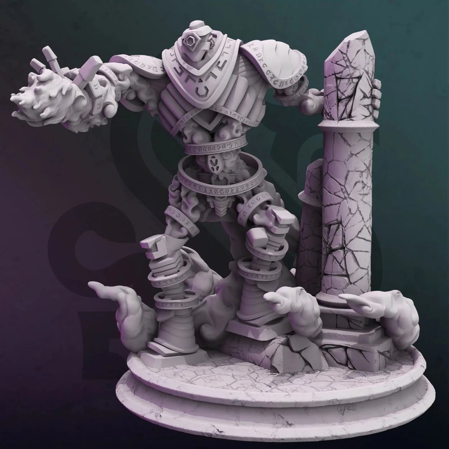 Orodwys – Powered Golem - 3D Monster Miniature