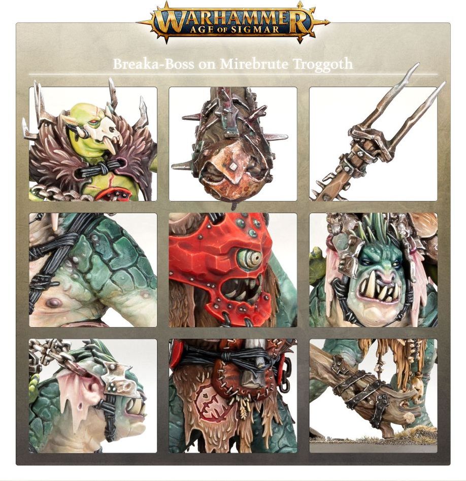 Orruk Warclans: Breaka-Boss On Mirebrute Troggoth