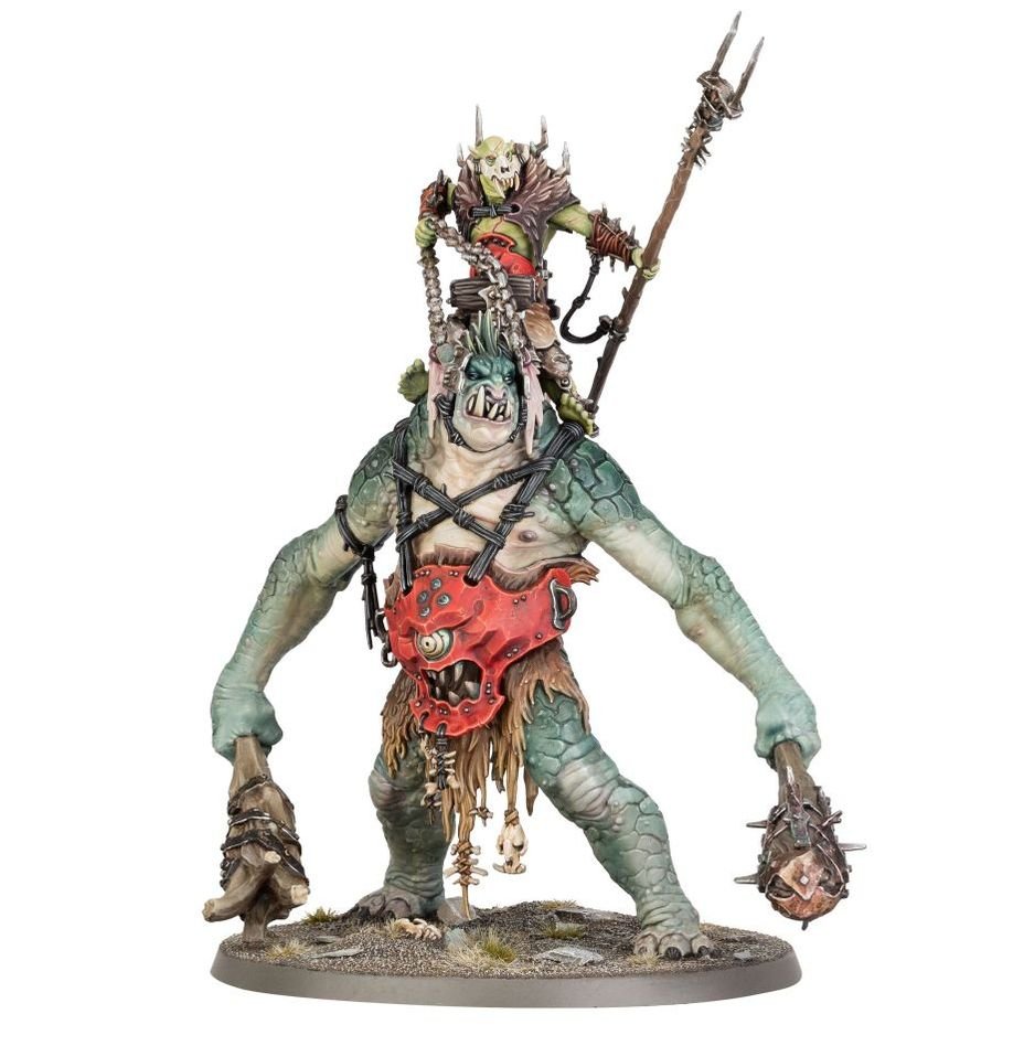 Orruk Warclans: Breaka-Boss On Mirebrute Troggoth