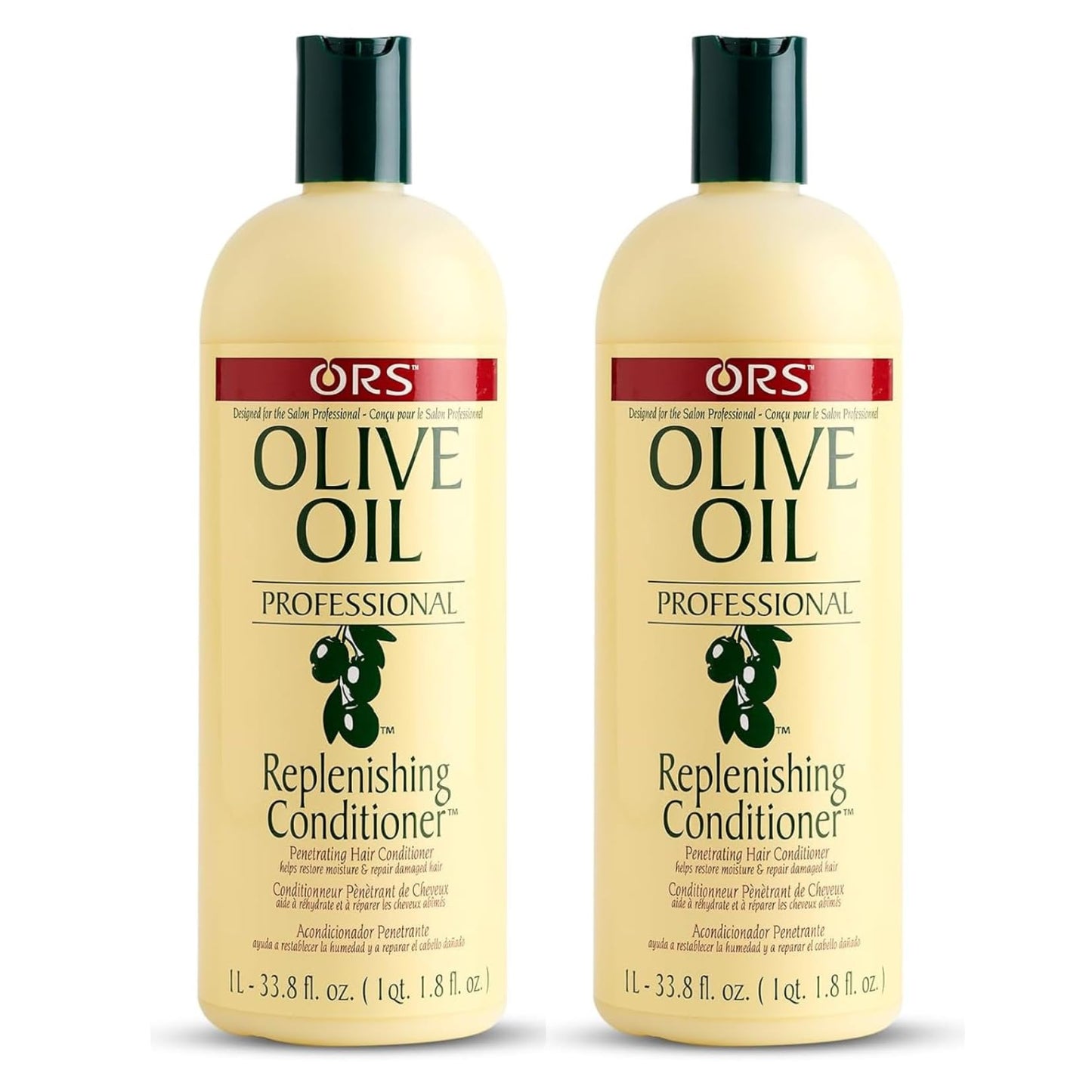 ORS Olive Oil Professional Replenishing Conditioner 33.8 oz Pack of 2
