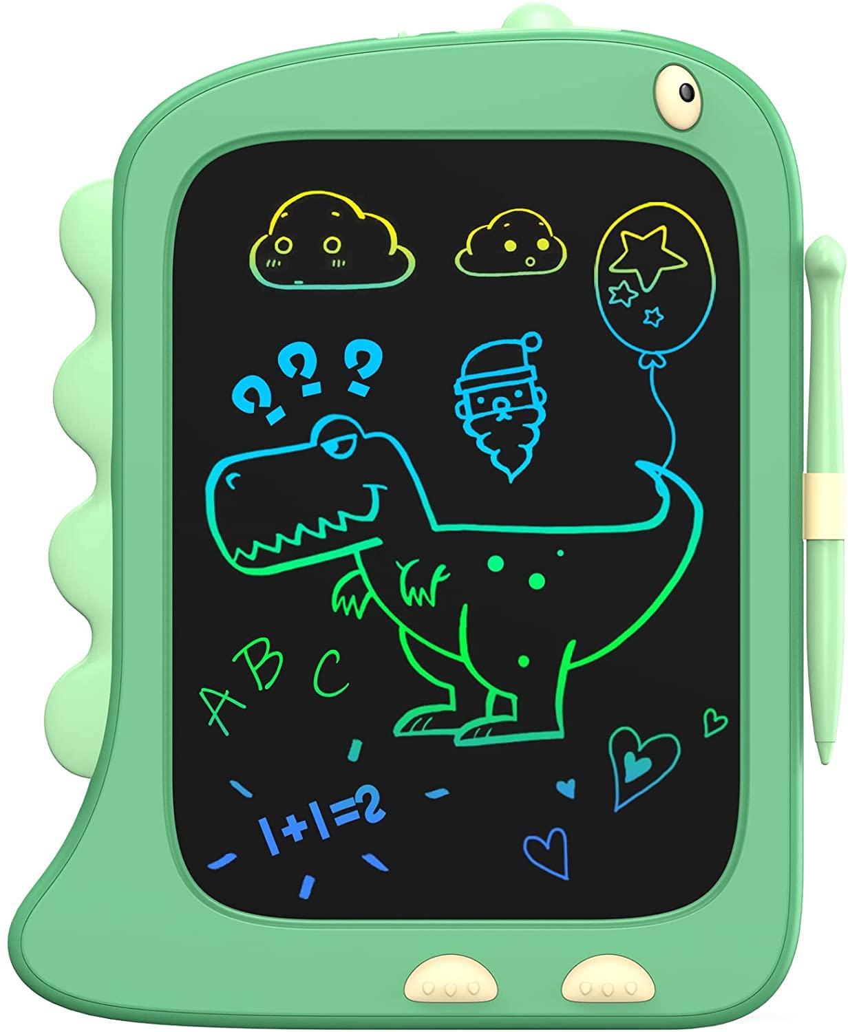 ORSEN 8.5-Inch LCD Doodle Board – Green Dinosaur Drawing Pad for Kids 2-6