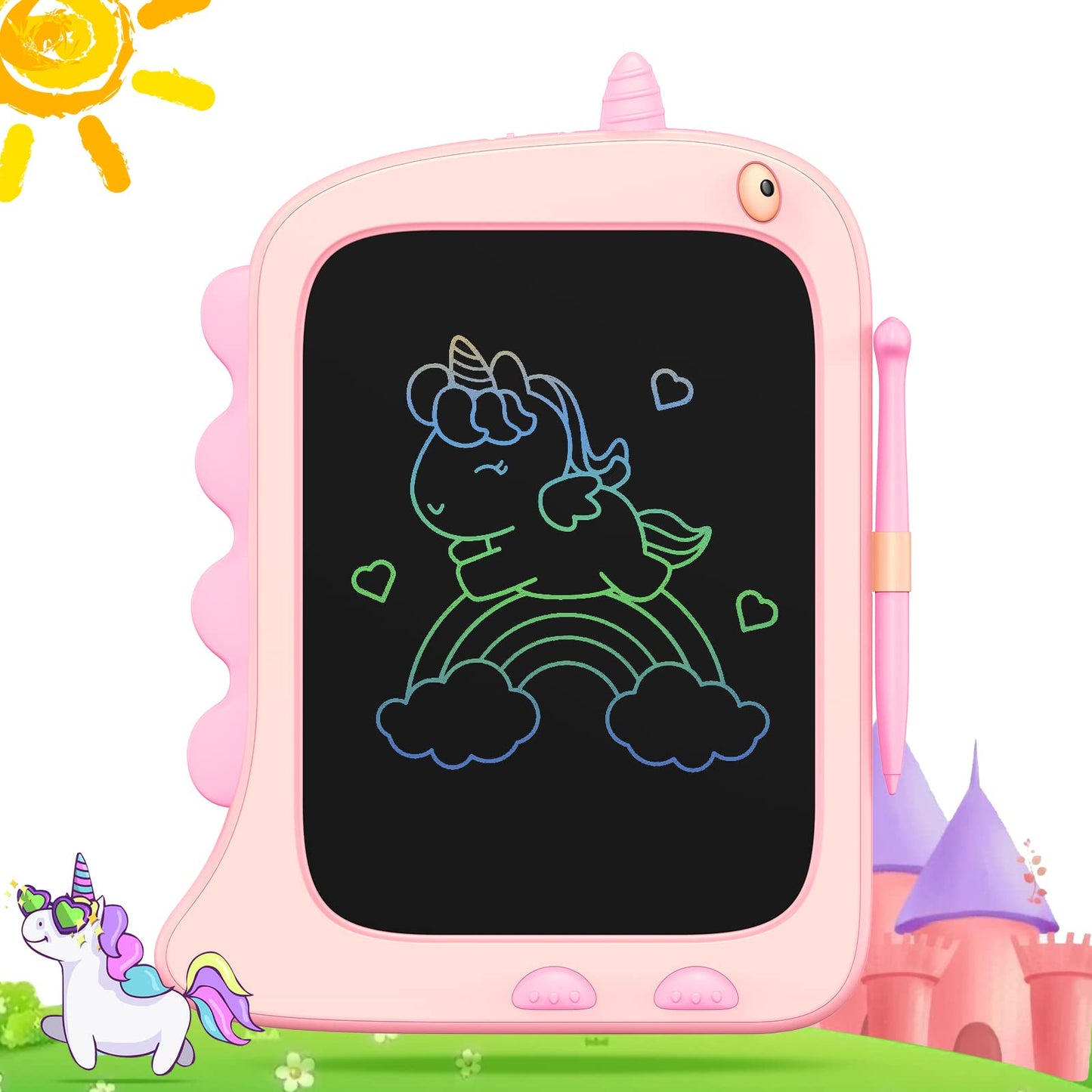 ORSEN 8.5 Inch Unicorn LCD Doodle Board | Kids Drawing Tablet for Girls 2-7