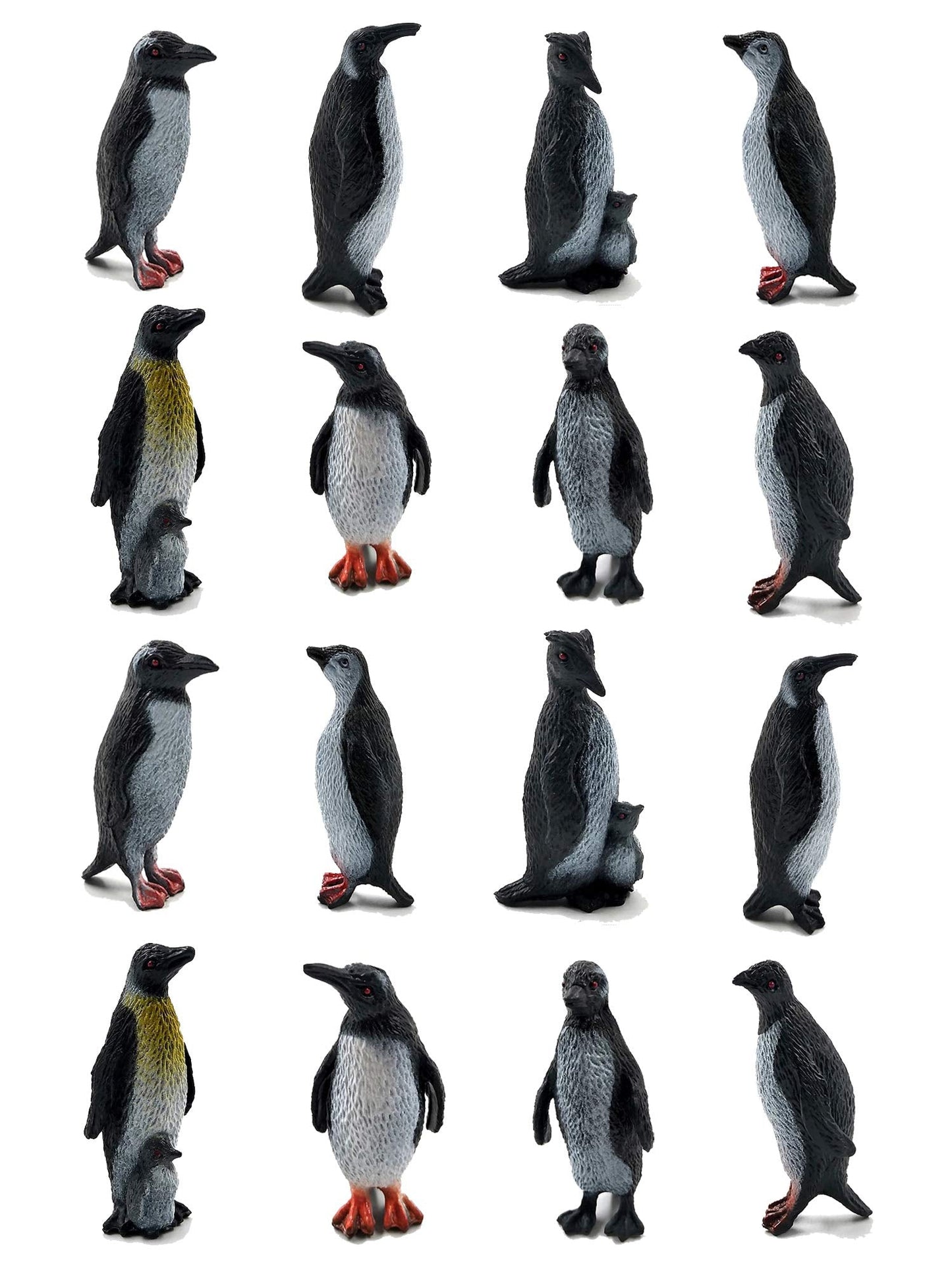 ORZIZRO 16Pcs Penguin Figurines – Realistic Ocean Animal Toys for Kids