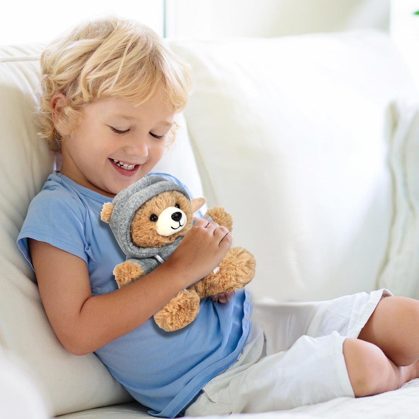 Osacoe Big Hugs Teddy Bear — Gift Box & Removable Hoodie for Comfort