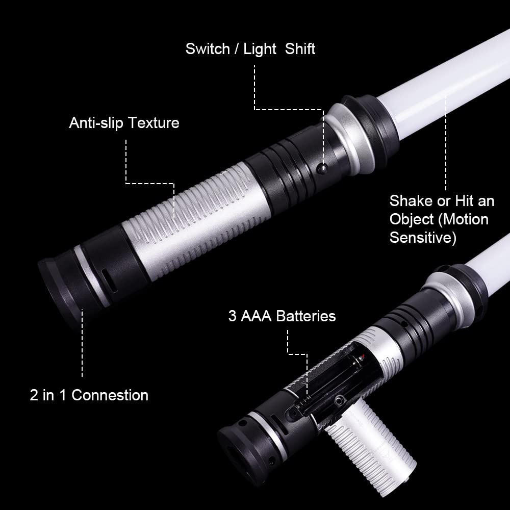 OSDUE Light Up Saber with Sound – 7-Color Retractable LED Lightsaber for Kids & Cosplay