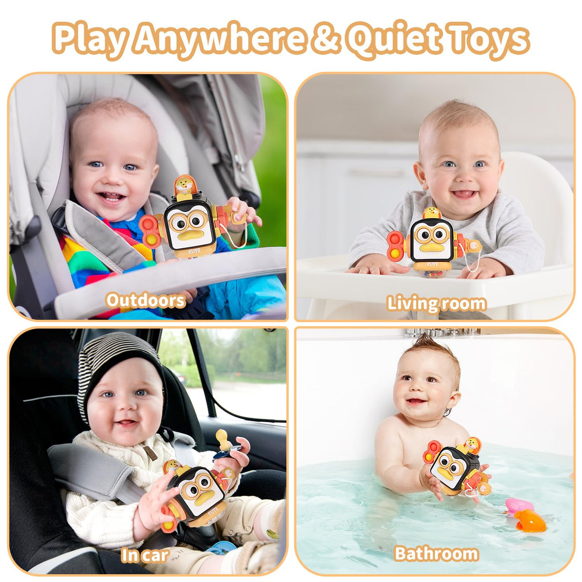 OSIMILY Montessori Busy Cube Toy for 1 Year Olds | Fine Motor & Sensory Learning