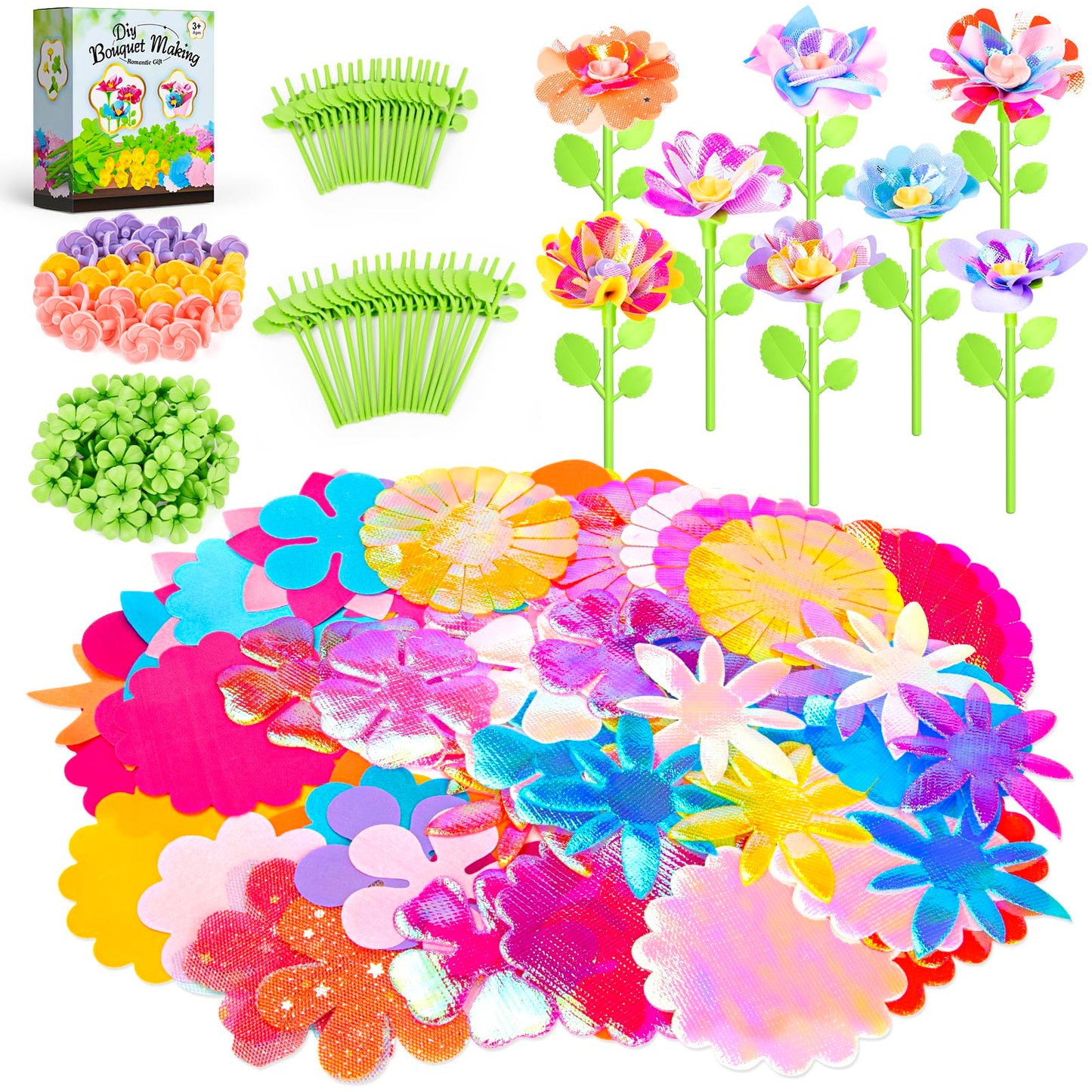 Osllate Upgraded Flower Bouquet Accessories Set – DIY 36-Flower Kit
