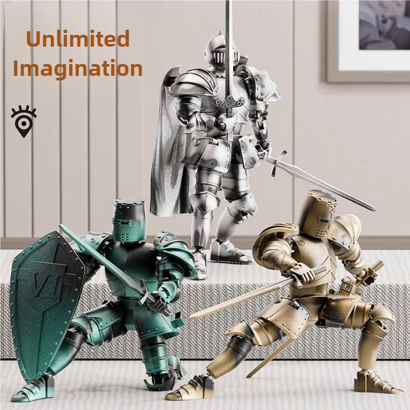 Osmanthus Bloom Medieval Knight Armor Action Figure - Multi-Joint PVC Figure (5.5 inches)