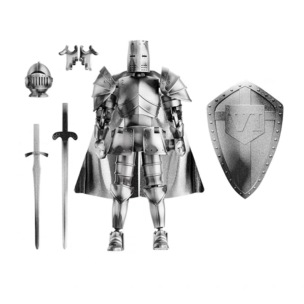 Osmanthus Bloom Medieval Knight Armor Action Figure - Multi-Joint PVC Figure (5.5 inches)
