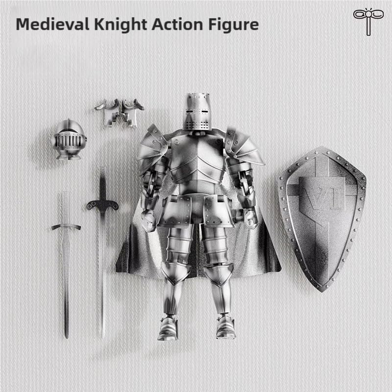 Osmanthus Bloom Medieval Knight Armor Action Figure - Multi-Joint PVC Figure (5.5 inches)