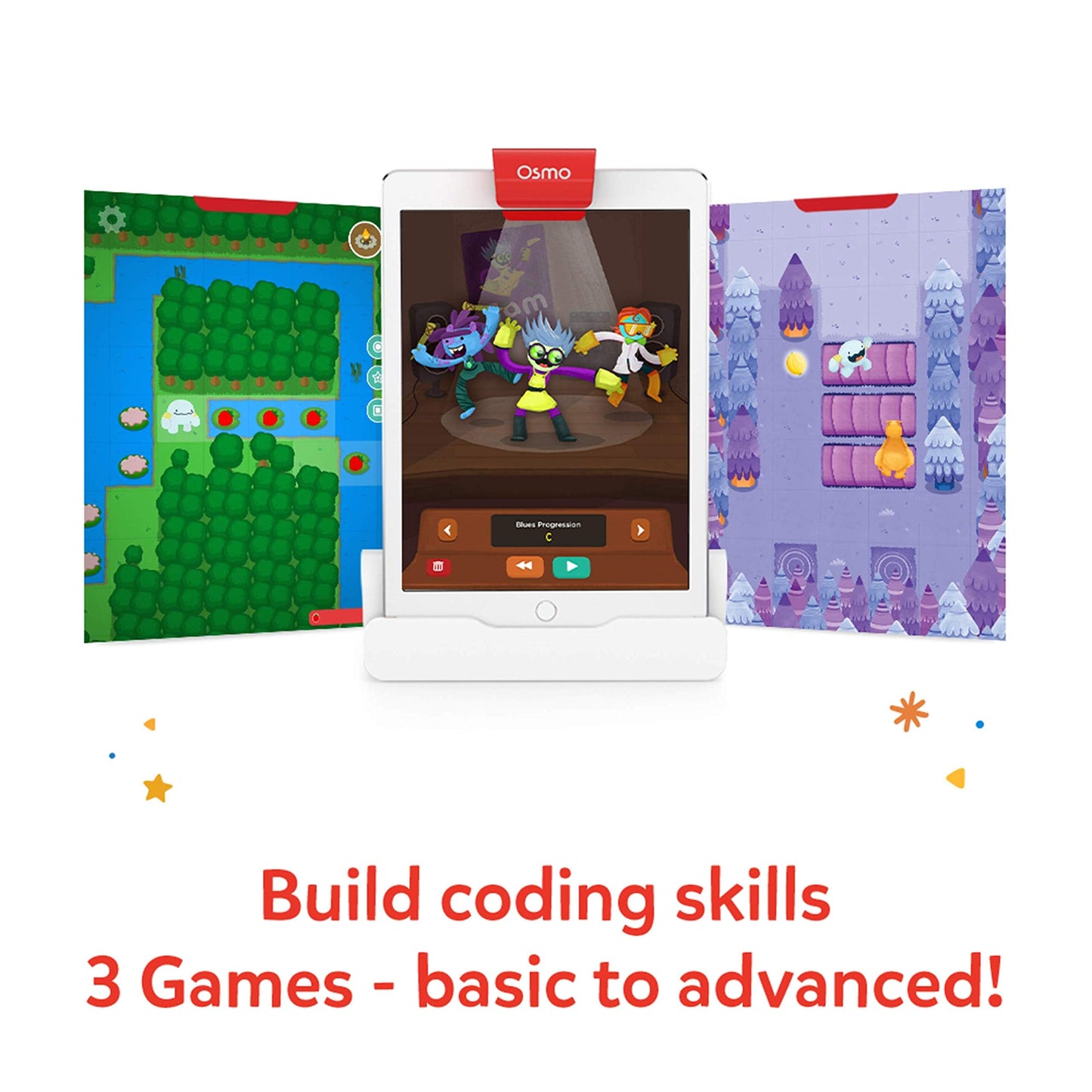 Osmo Coding Family Bundle for iPhone, iPad & Fire Tablet – 3 Educational Learning Games