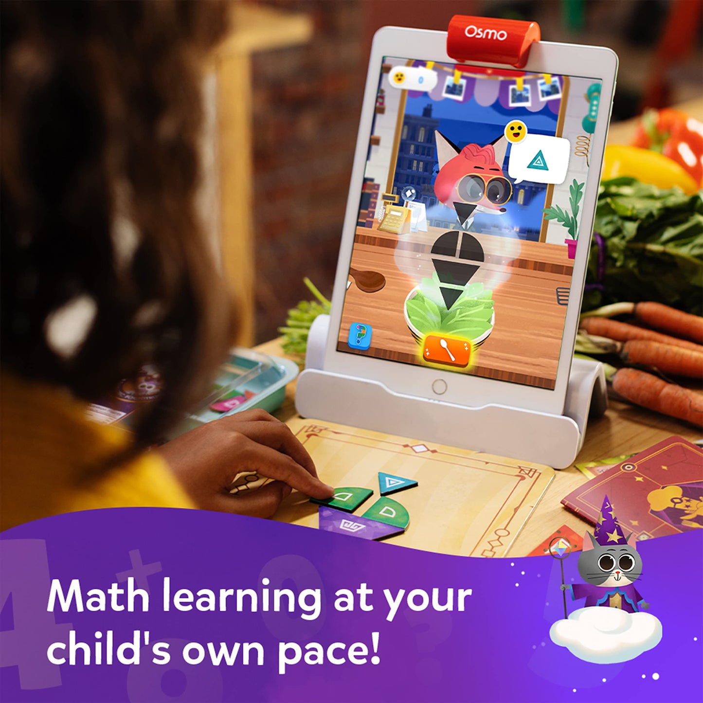 Osmo Math Wizard & the Fantastic Food Truck Co. - Geometry STEM Toy for Kids 6-8