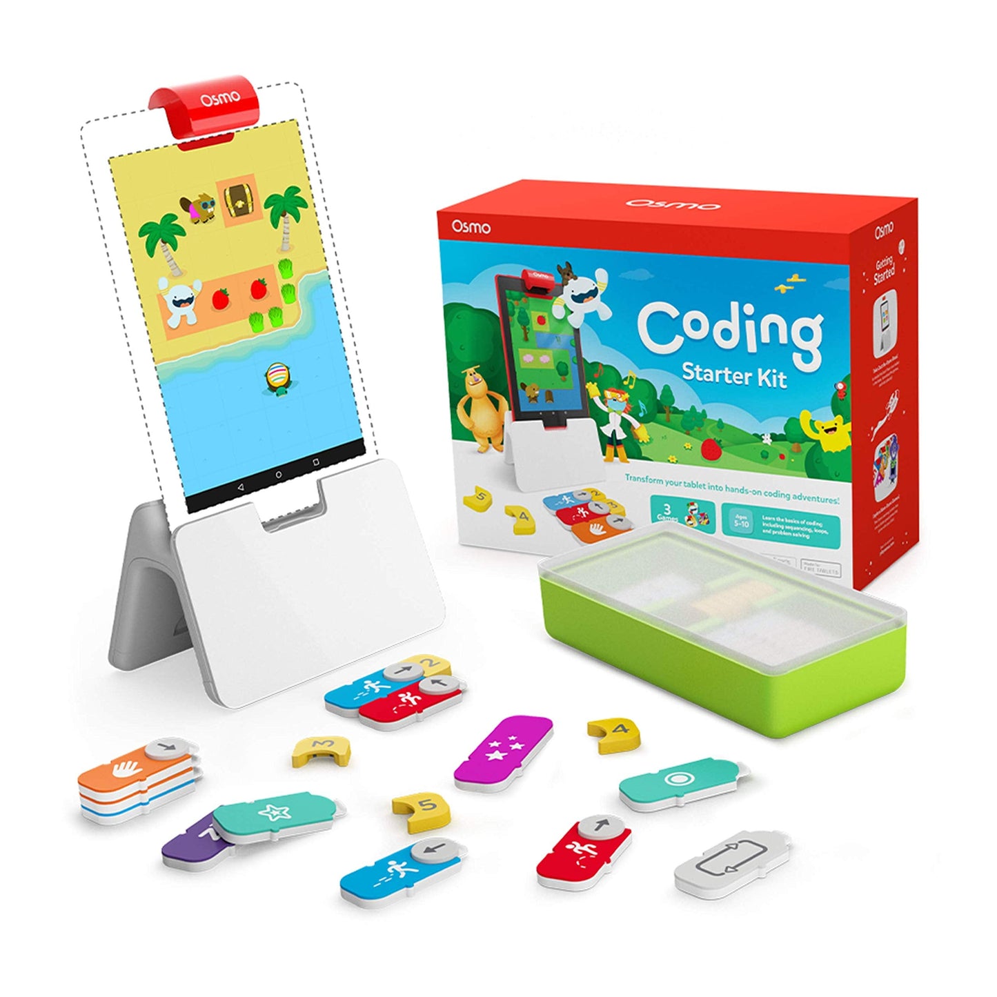 Osmo Coding Starter Kit for Fire Tablet – Learn to Code with Awbie, Jam & Duo | Ages 5-10+