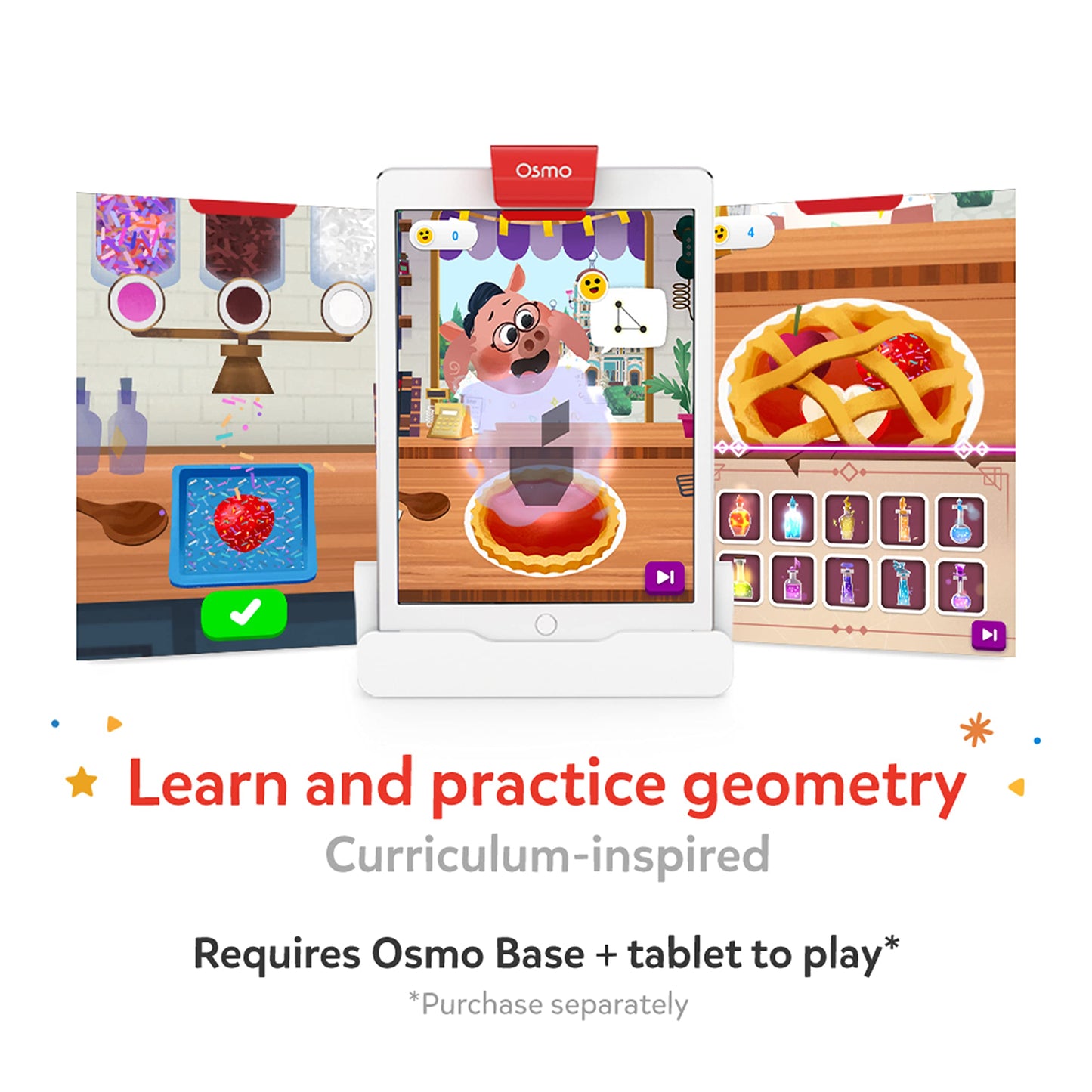 Osmo Math Wizard & the Fantastic Food Truck Co. - Geometry STEM Toy for Kids 6-8