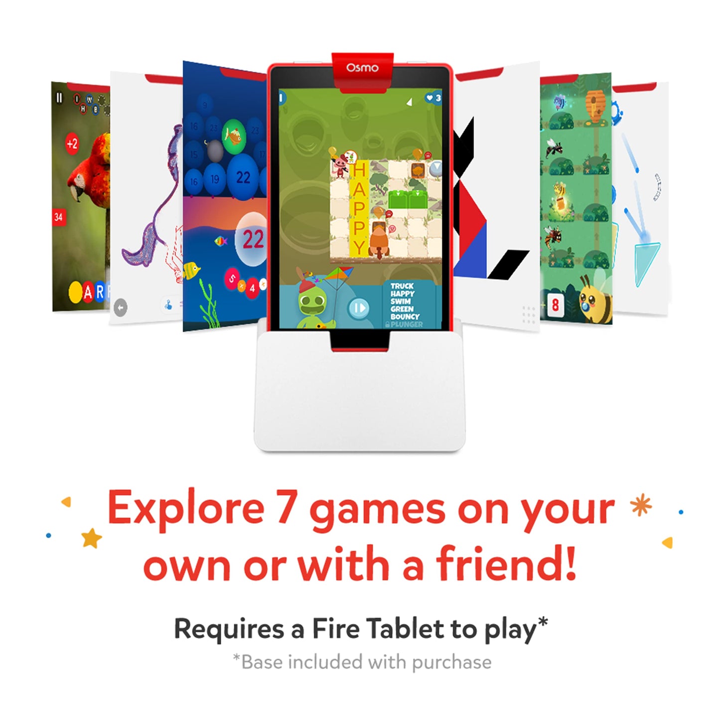 Osmo Genius Starter Kit for Fire Tablet – 7 Educational Games for Ages 6-10 (Amazon Exclusive)