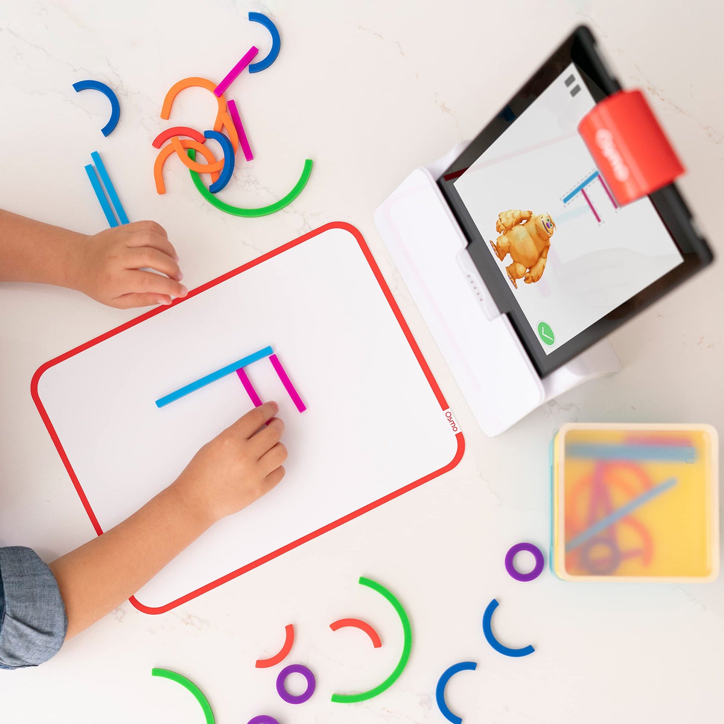 Osmo Little Genius Starter Kit for Fire Tablet – 6 Educational Games for Preschool (Ages 3–5)