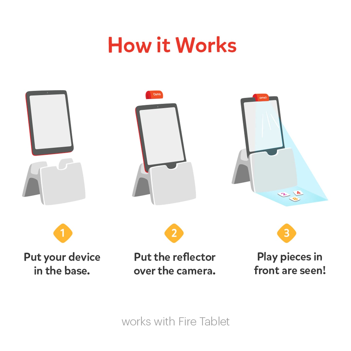Osmo Little Genius Starter Kit for Fire Tablet – 4 Learning Games for Preschool (Ages 3-5)