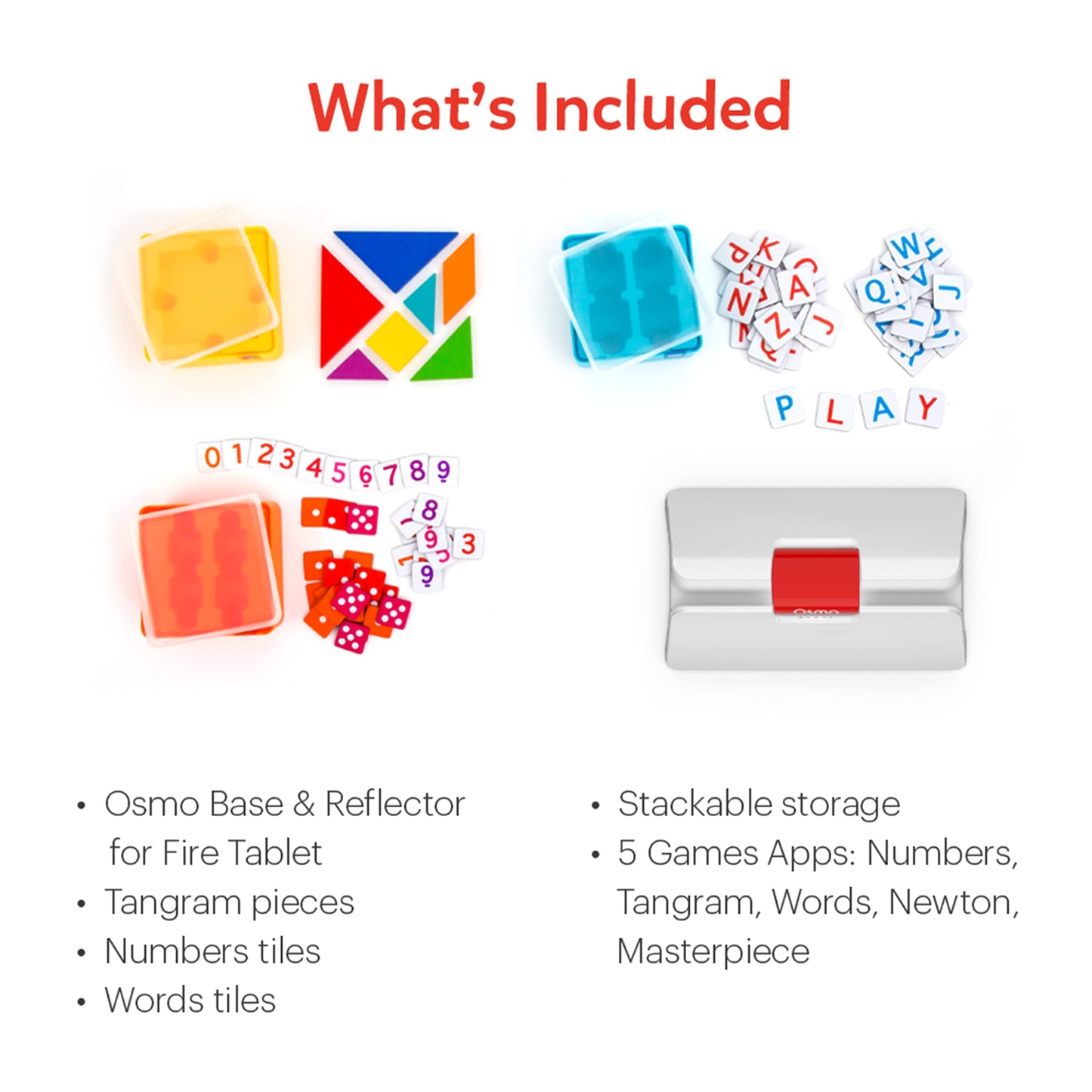Osmo Genius Starter Kit for Fire Tablet – 5 Educational Games for Ages 6-10