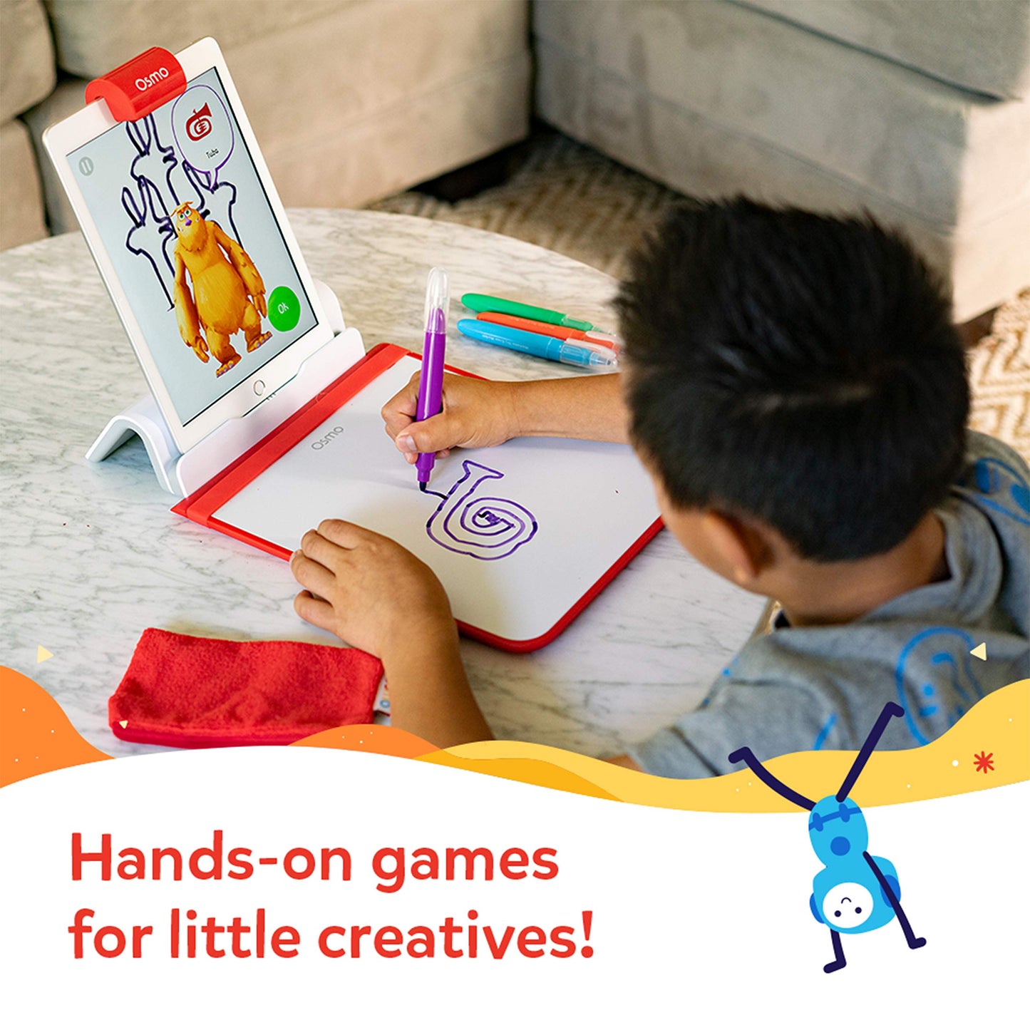 Osmo Creative Starter Kit for iPad — 3 Educational Games + Base Included | STEM Learning Toy for Kids 5-10