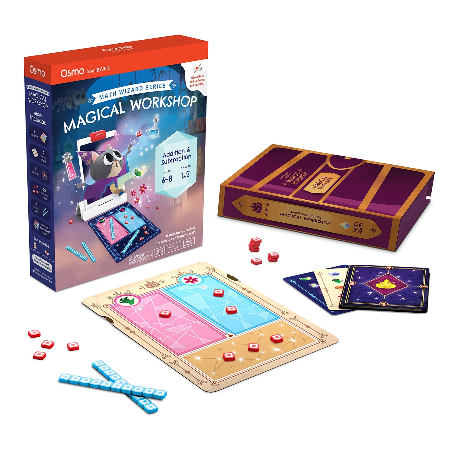 Osmo Math Wizard & The Magical Workshop – Addition & Subtraction STEM Toy for Kids 6-8 (iPad & Fire)