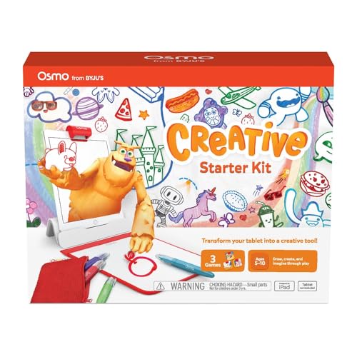 Osmo Creative Starter Kit for iPad — 3 Educational Games + Base Included | STEM Learning Toy for Kids 5-10