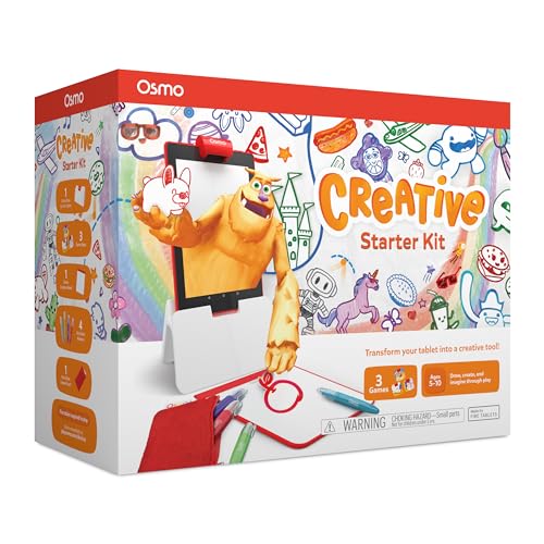 Osmo Creative Starter Kit for Fire Tablets — 3 STEM Games for Ages 5-10