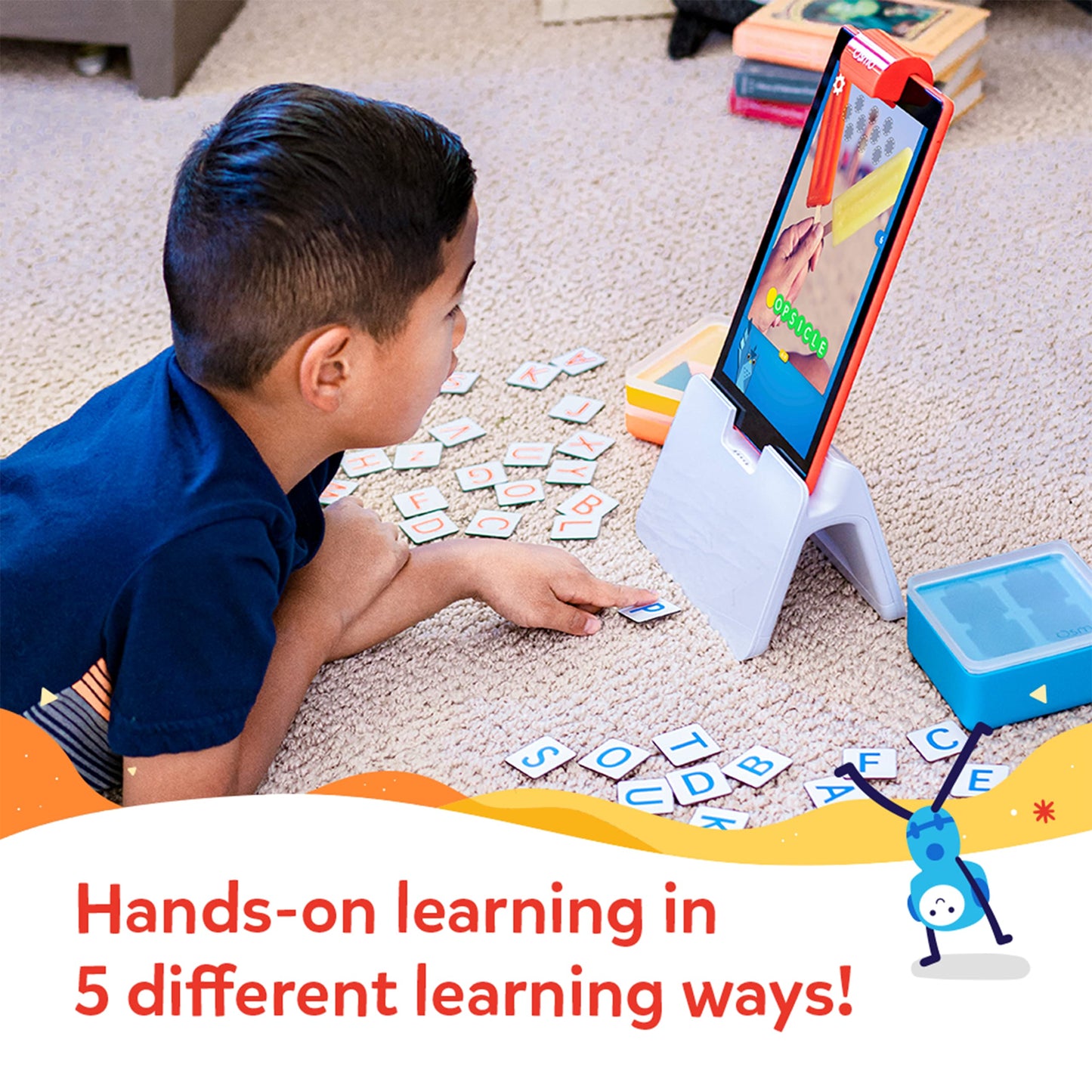 Osmo Genius Starter Kit for Fire Tablet – 5 Educational Games for Ages 6-10