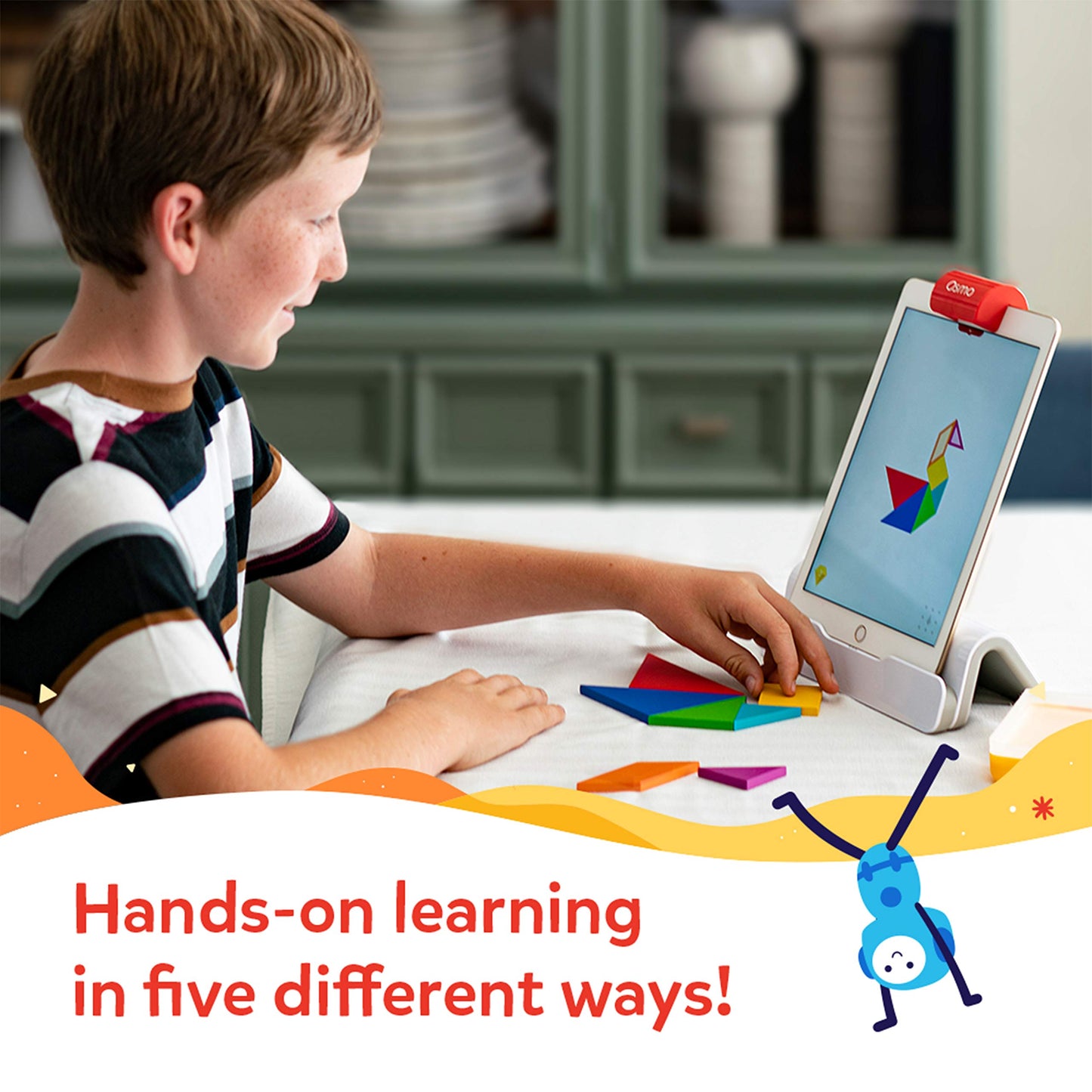 Osmo Genius Starter Kit for iPad – 5 Educational Games (Ages 6–10) – Base Included