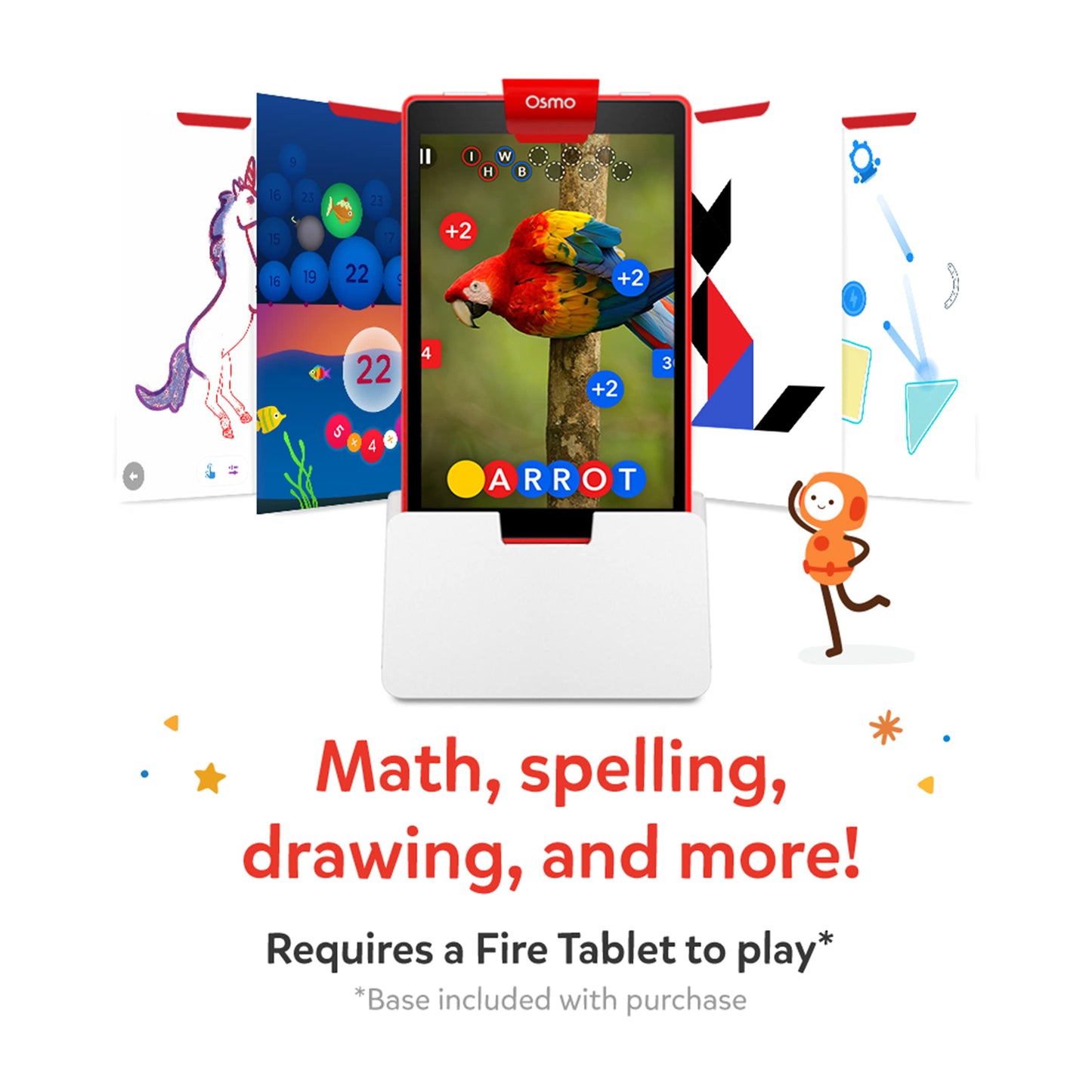 Osmo Genius Starter Kit for Fire Tablet – 5 Educational Games for Ages 6-10