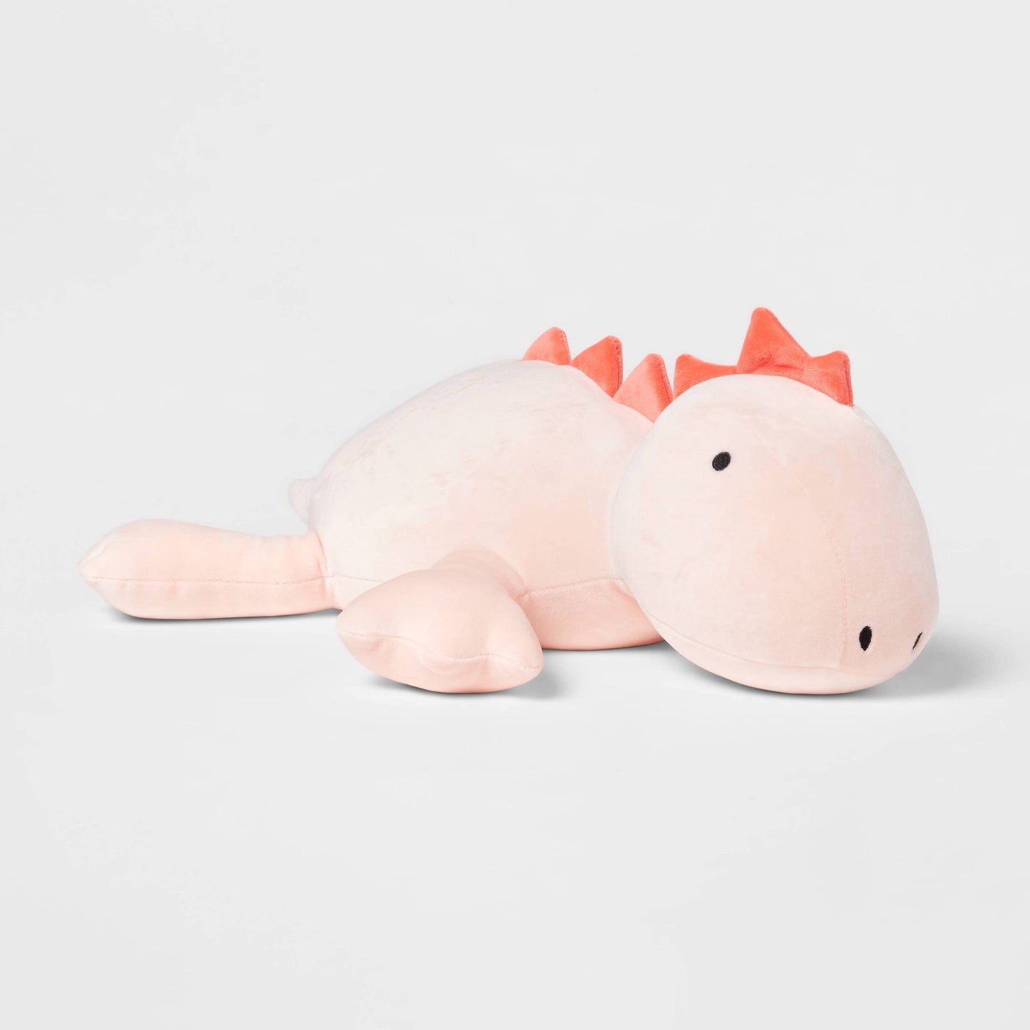 OSOCU 1.4 LB Weighted Stegosaurus Plush – 16-Inch Pink Dino Pillow for Cozy Snuggles