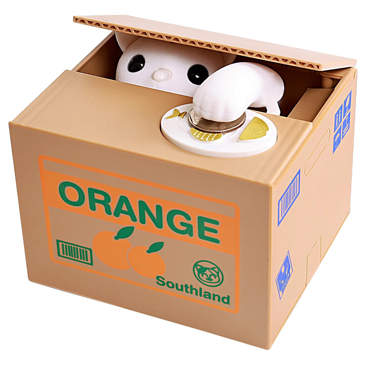 OSPNIEEK Piggy Bank Cat – Interactive Talking Coin Box for Fun Saving