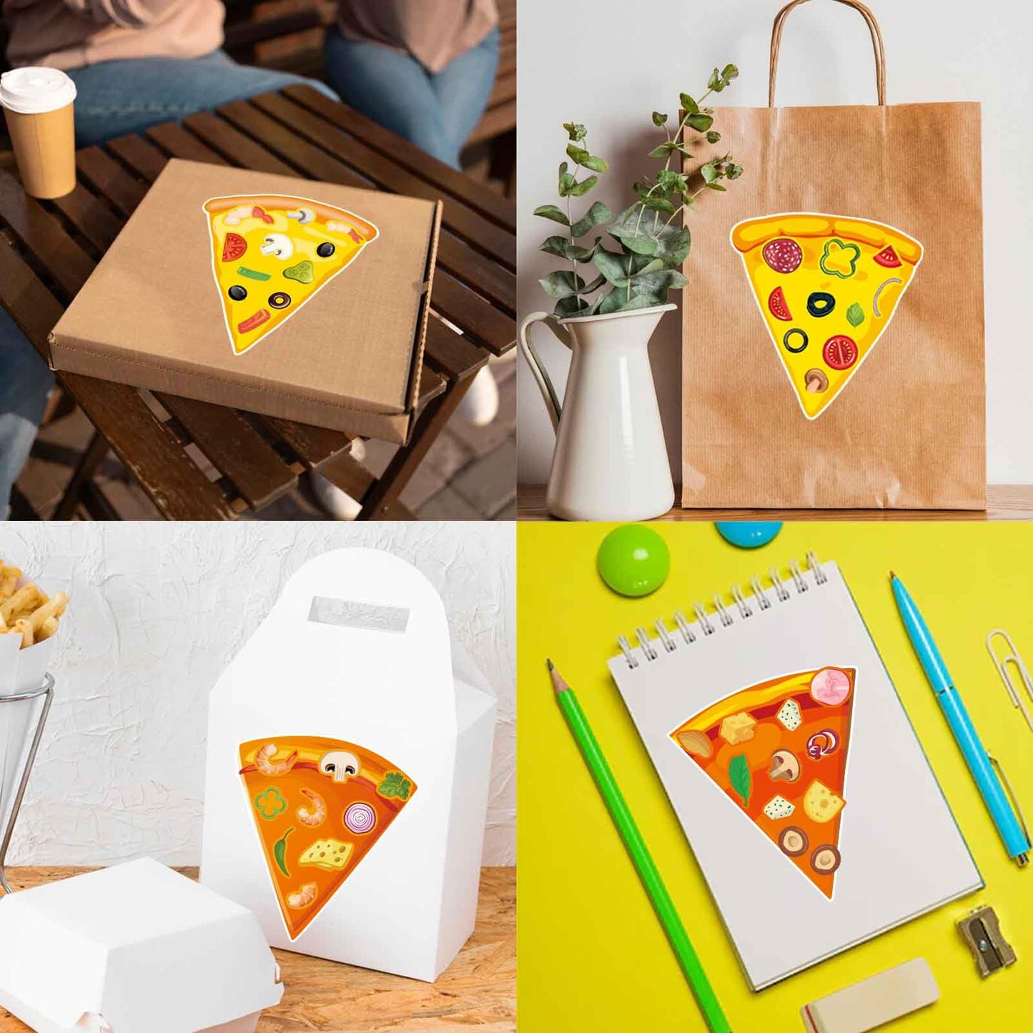 OTAITY 24 Sheets Make Your Own Pizza Stickers for Kids – DIY Party Favors & Fun Activities