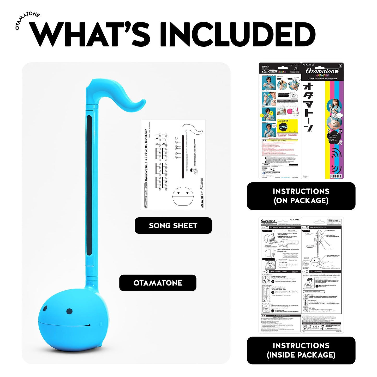 Otamatone Blue – Portable Japanese Electronic Musical Instrument by Maywa Denki Studio