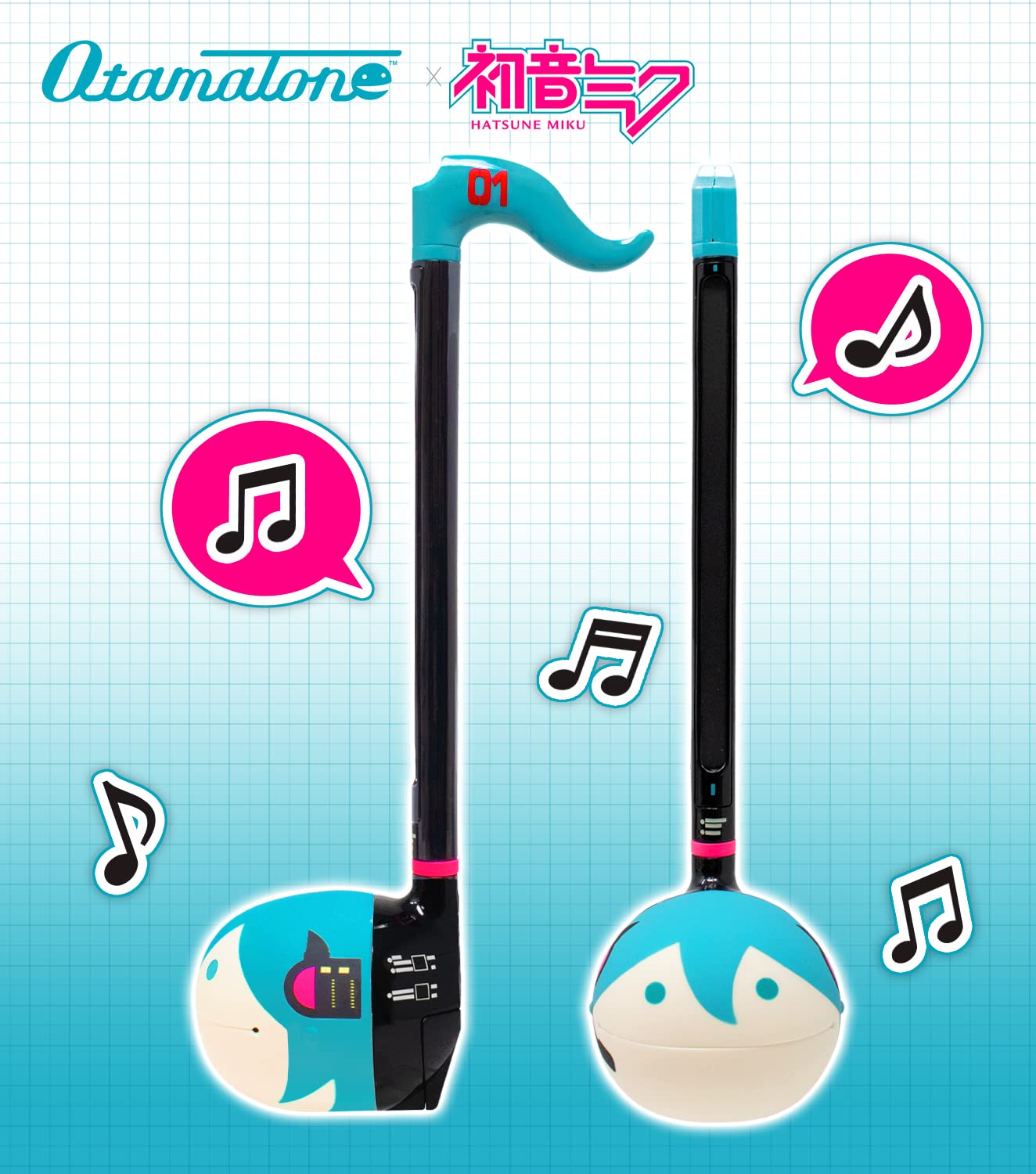 Otamatone Classic Hatsune Miku Edition – Officially Licensed Portable Synthesizer