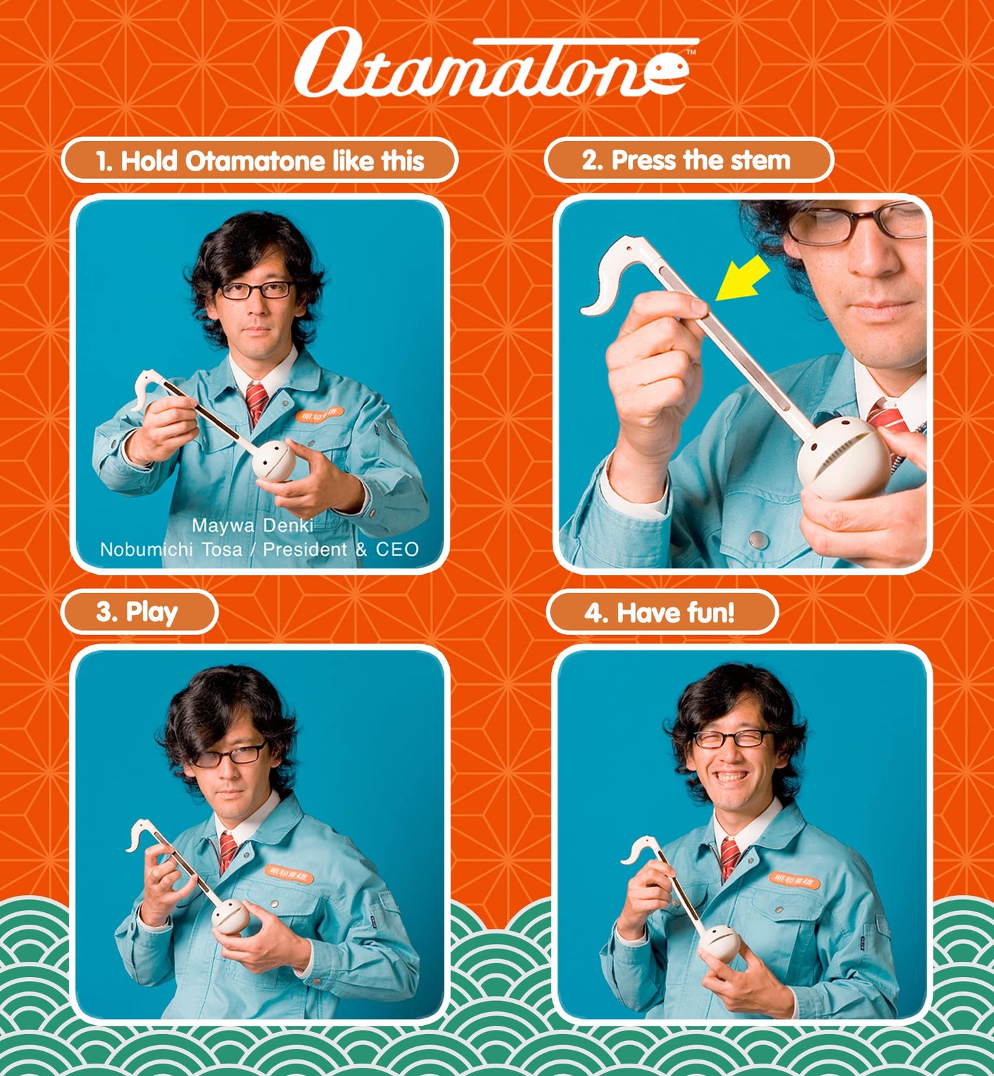 Otamatone Classic Lucky Cat – Officially Licensed Portable Synthesizer by Maywa Denki
