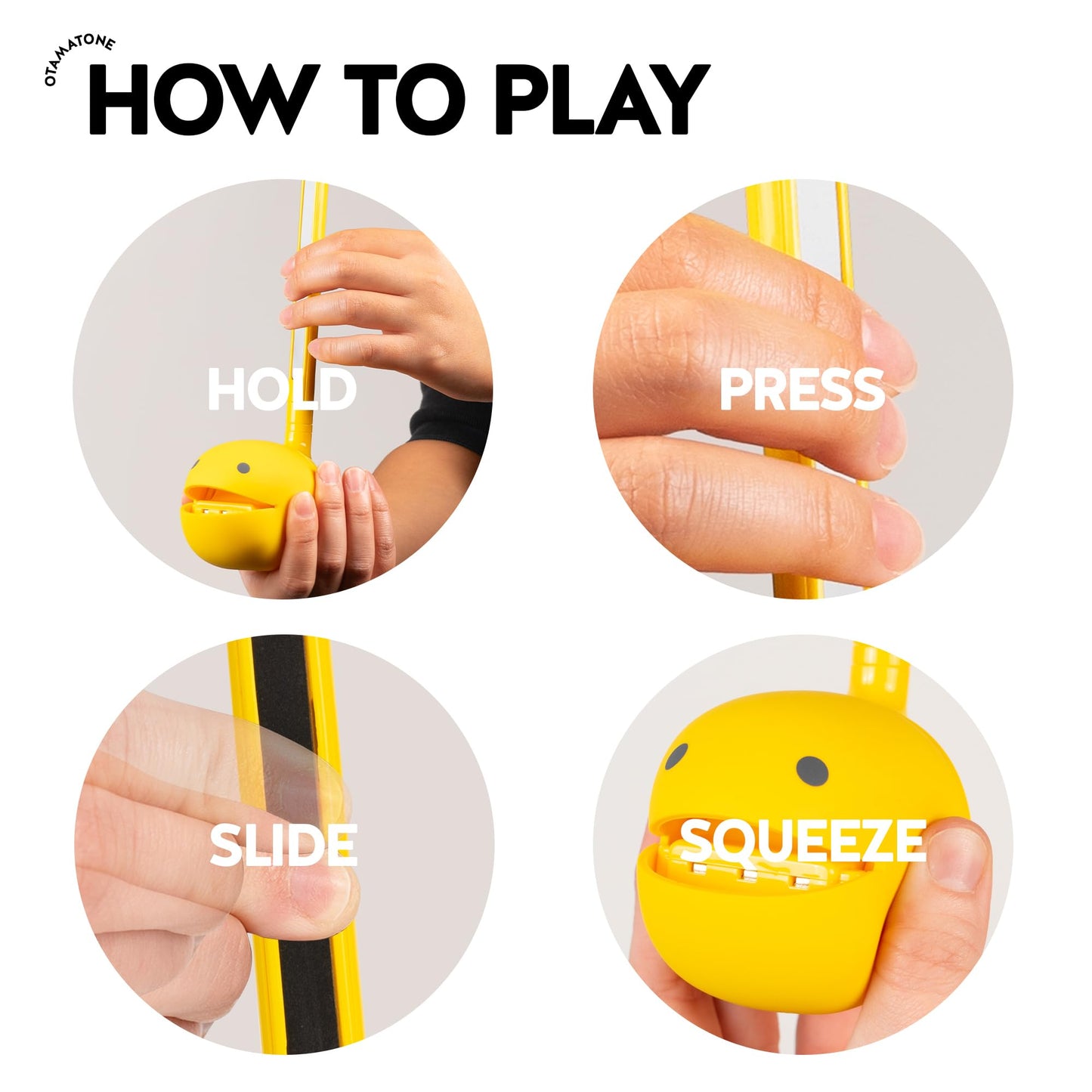 Otamatone Classic Yellow – English Edition | Portable Japanese Electronic Instrument