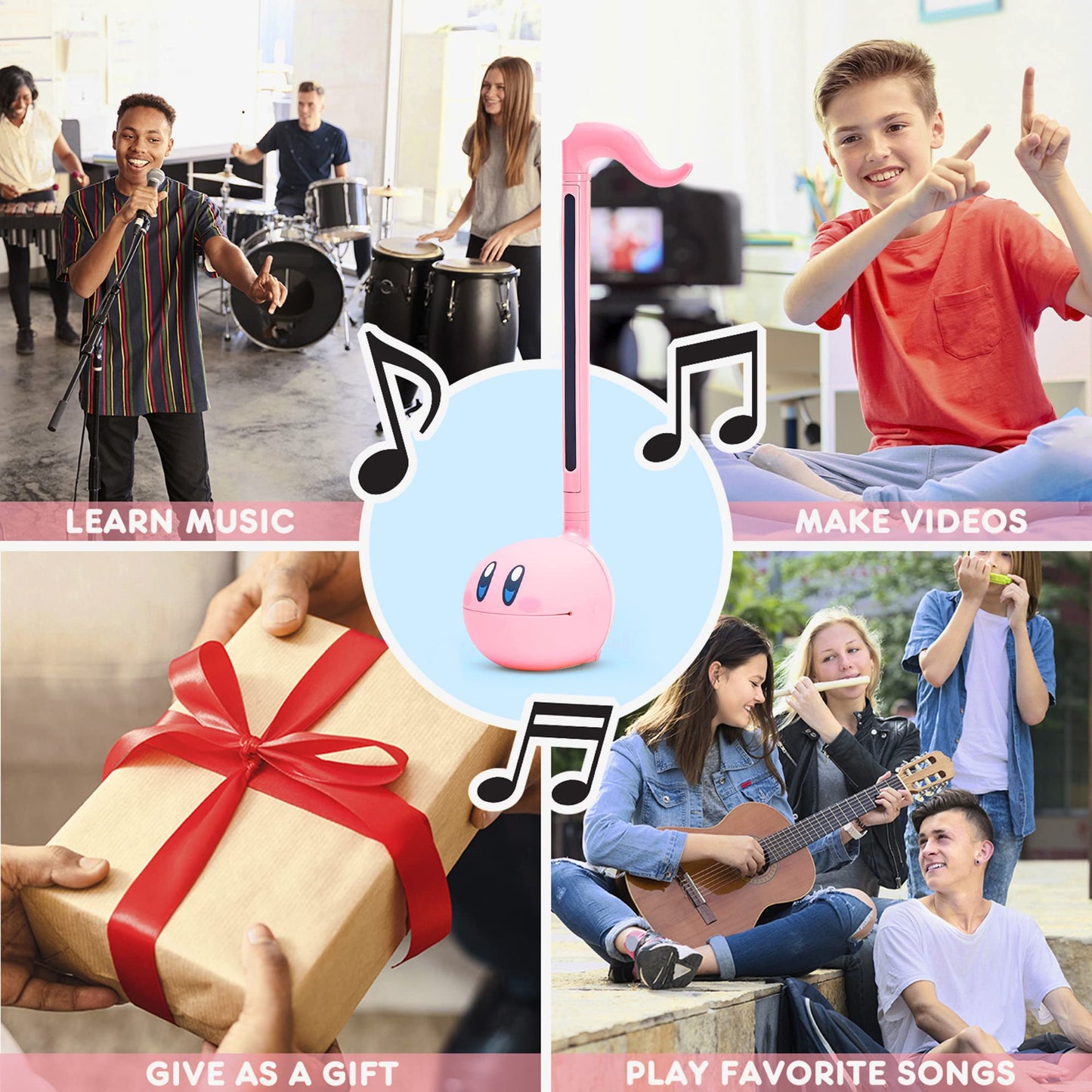 Otamatone Kirby Pink Star Hero – Portable Japanese Musical Instrument by Maywa Denki
