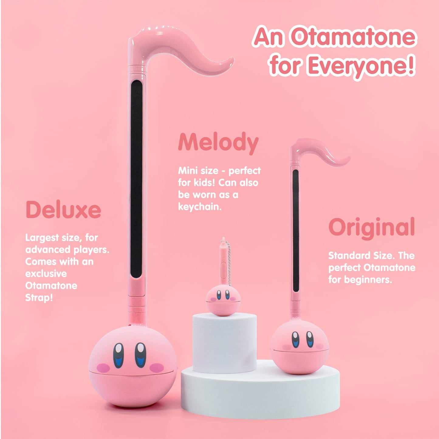 Otamatone Kirby Pink Star Hero – Portable Japanese Musical Instrument by Maywa Denki