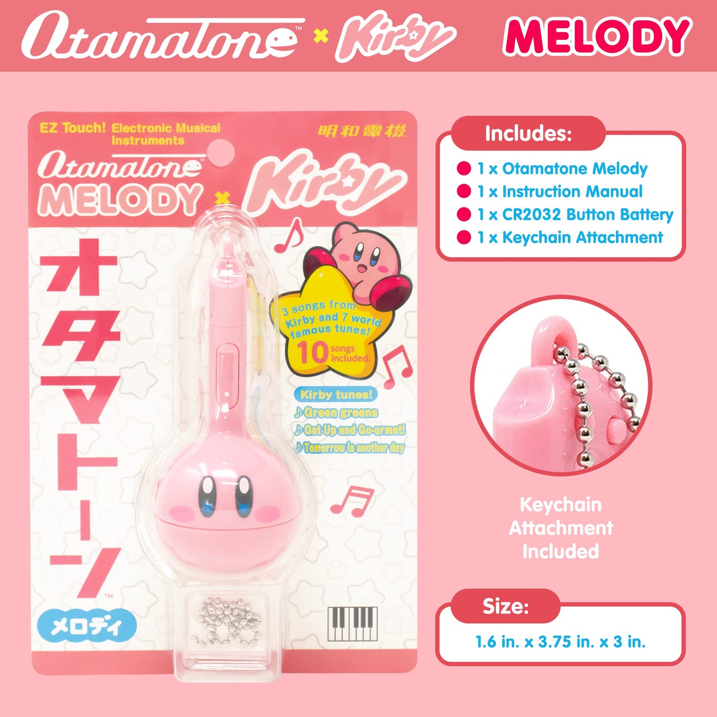 Otamatone Melody Kirby Edition – Special Kirby Toy by Otamatone | Portable Musical Synthesizer