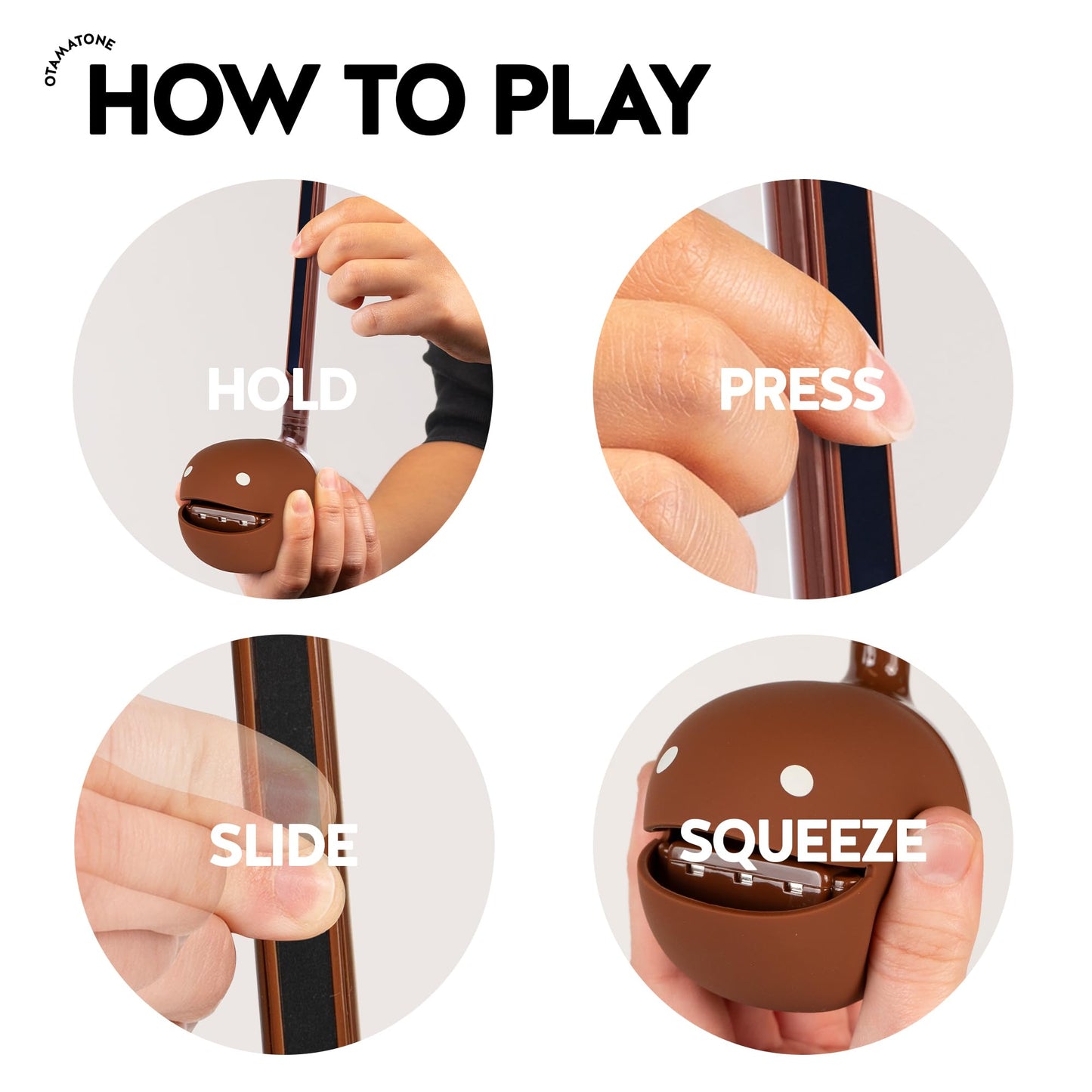 Otamatone Sweets Edition – Portable Japanese Electronic Musical Instrument (Chocolate)