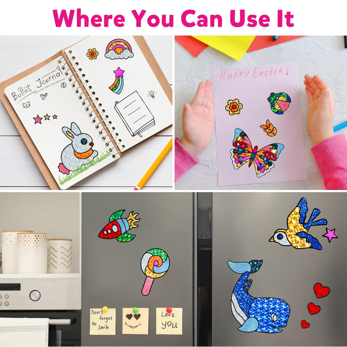 OTAOD Foil Art Kit for Kids | Mess-Free Foil Craft with Foam Stickers & Sheets