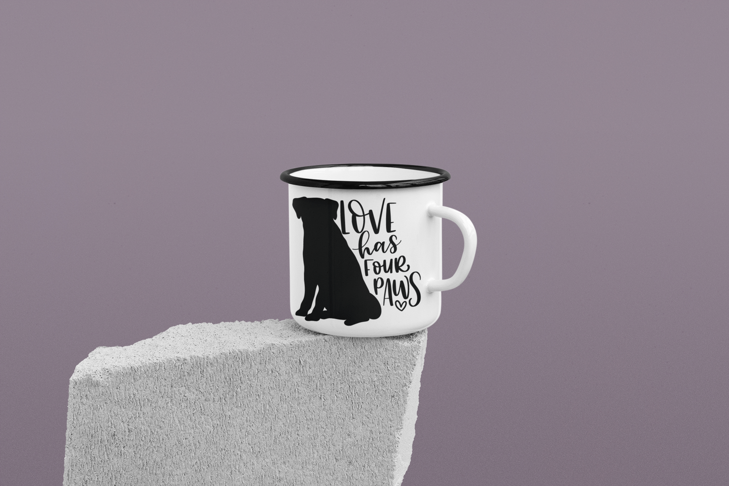 Love Has Four Paws Dog Mom Mug