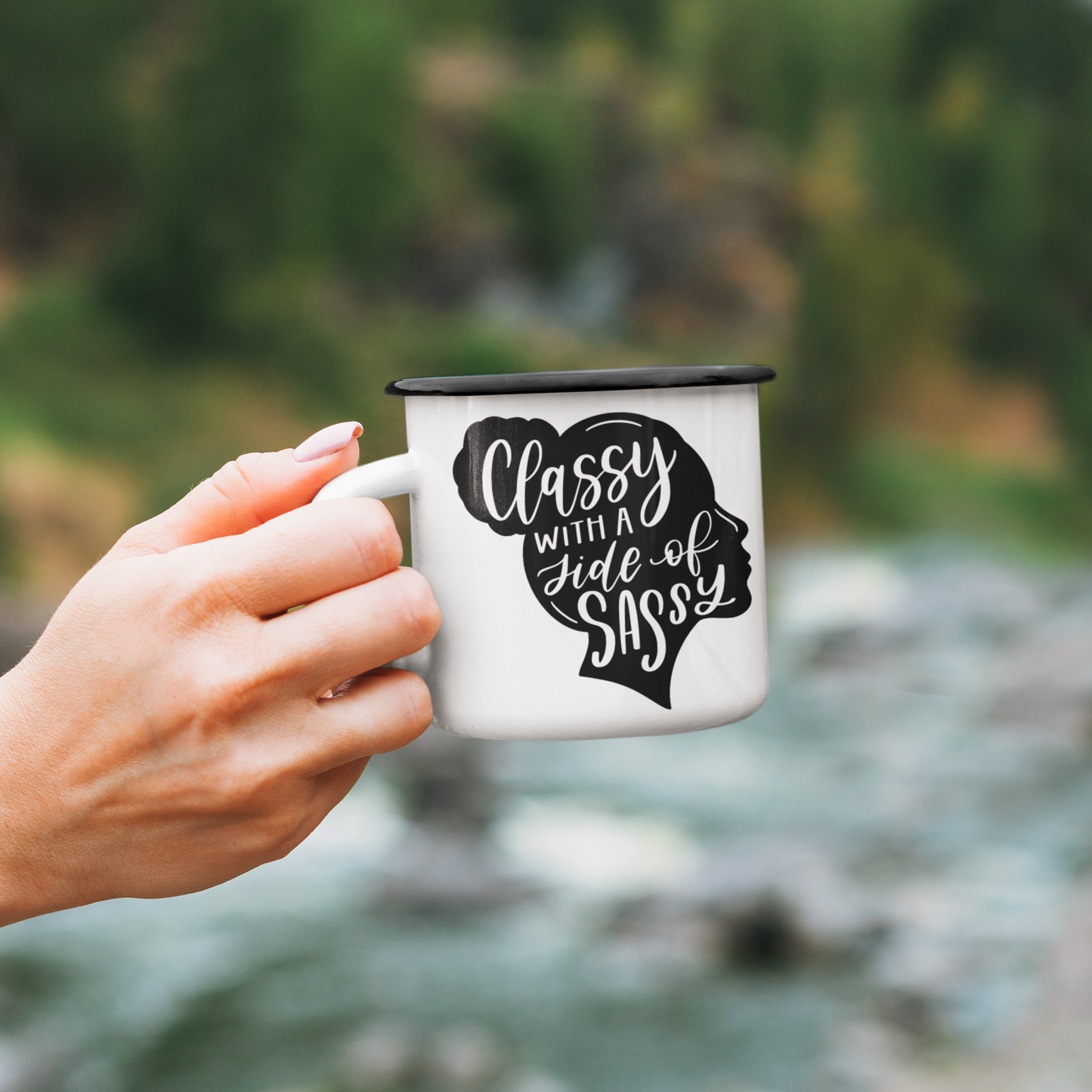 Classy With A Side Of Sassy Sarcastic Mug