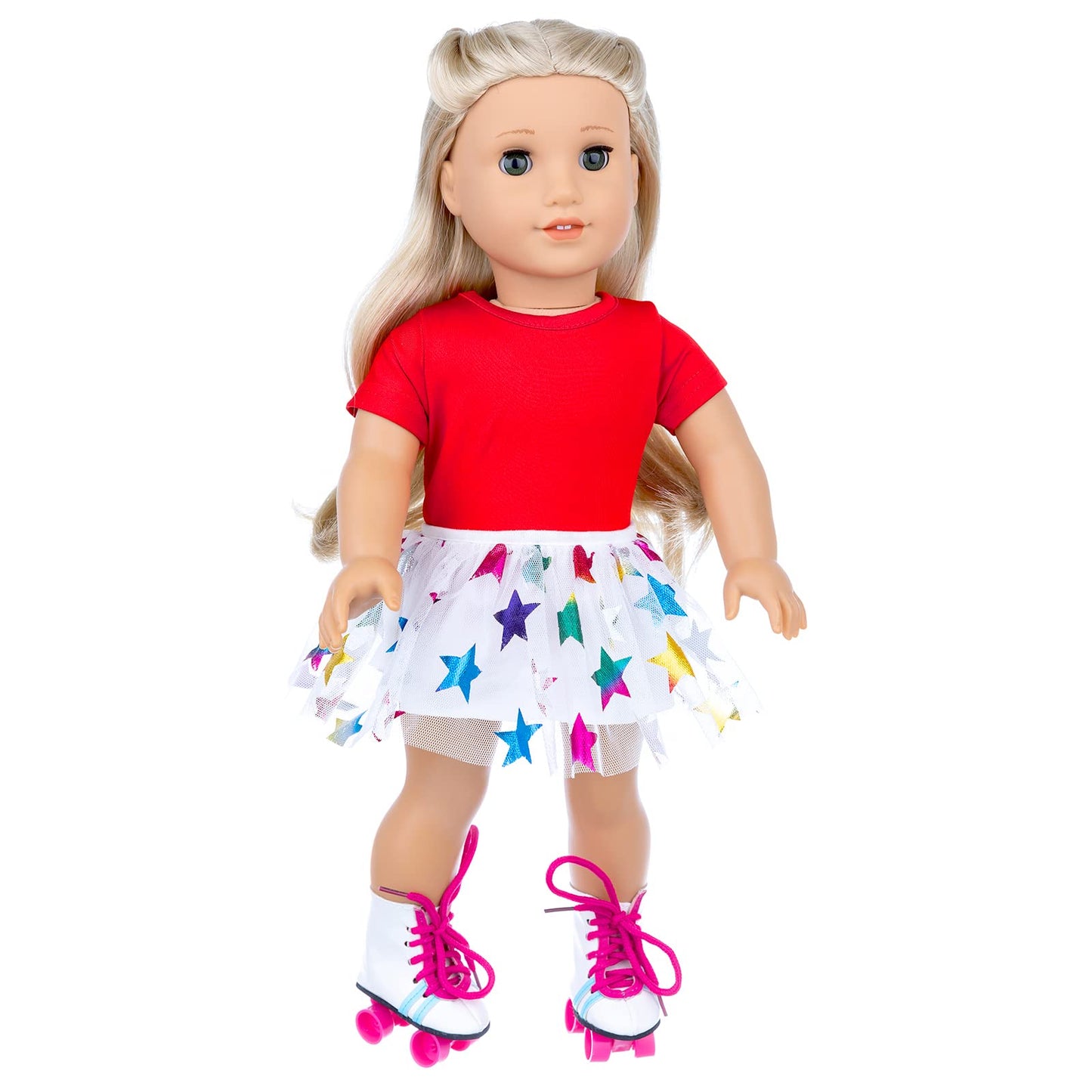 OTMOON 18 Inch Doll Travel Skating Sport Play Set – 7pc Outdoor Accessories (Doll Not Included)